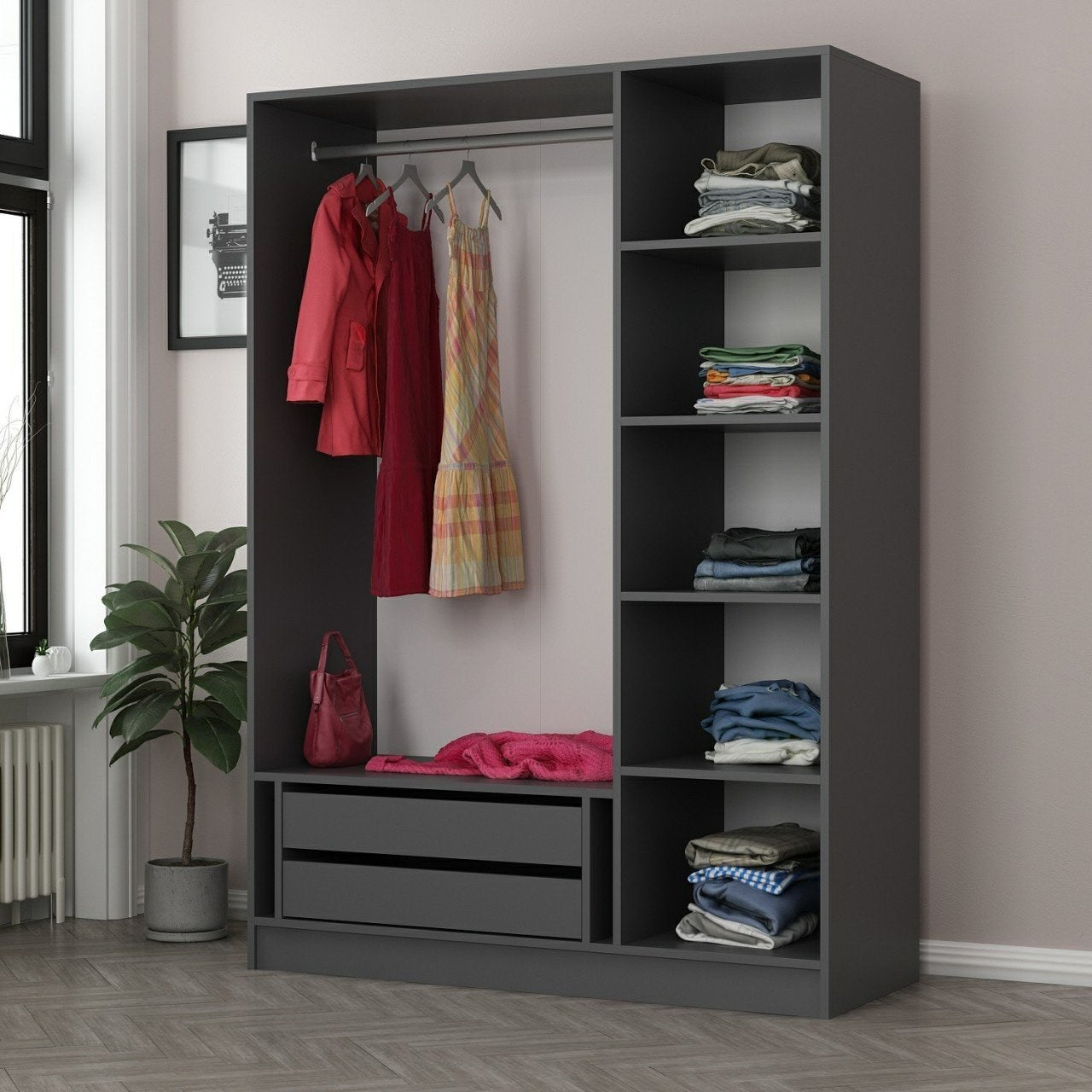 Guarda-roupa-Kale-Antracite
Preto