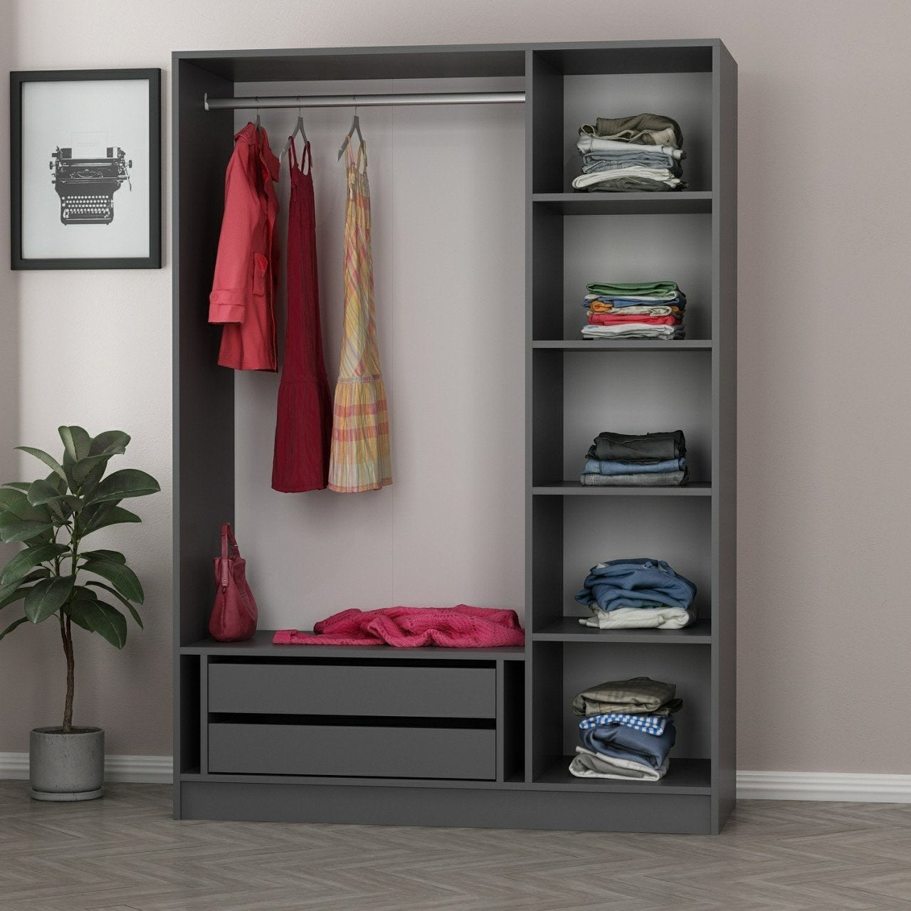 Guarda-roupa-Kale-Antracite
Preto