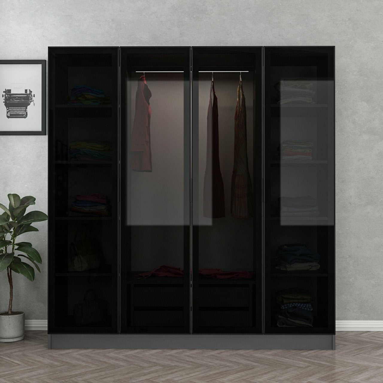 Guarda-roupa-Kale-Antracite
Preto