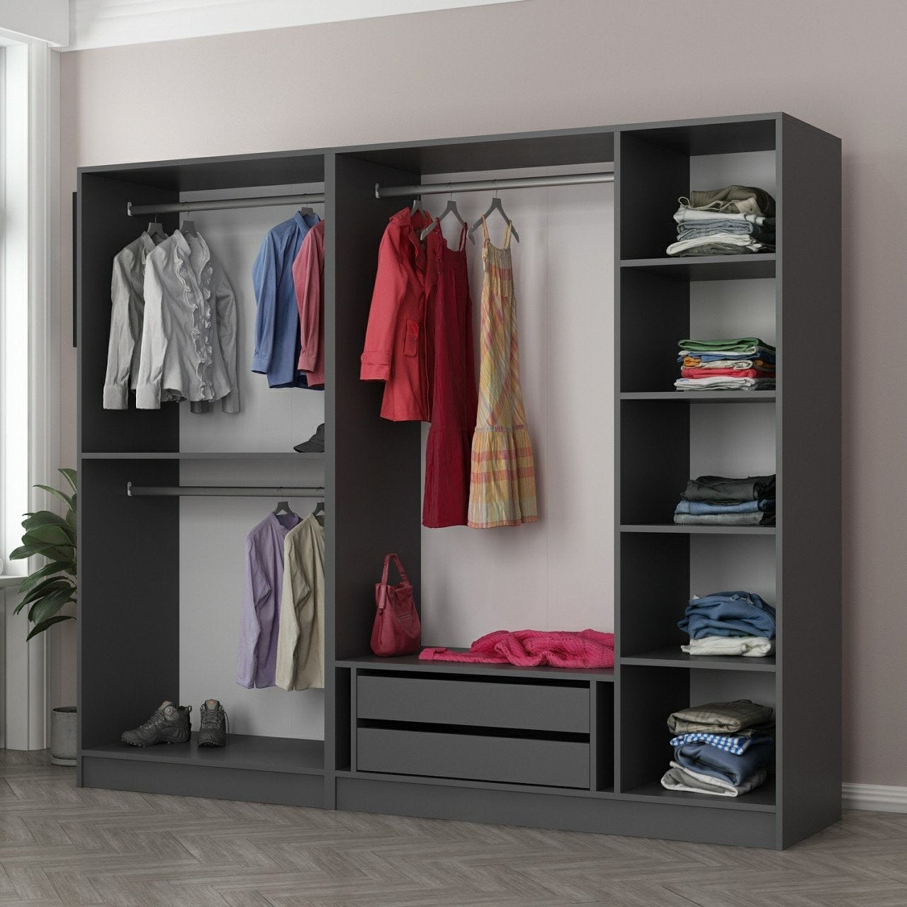Guarda-roupa-Kale-Antracite