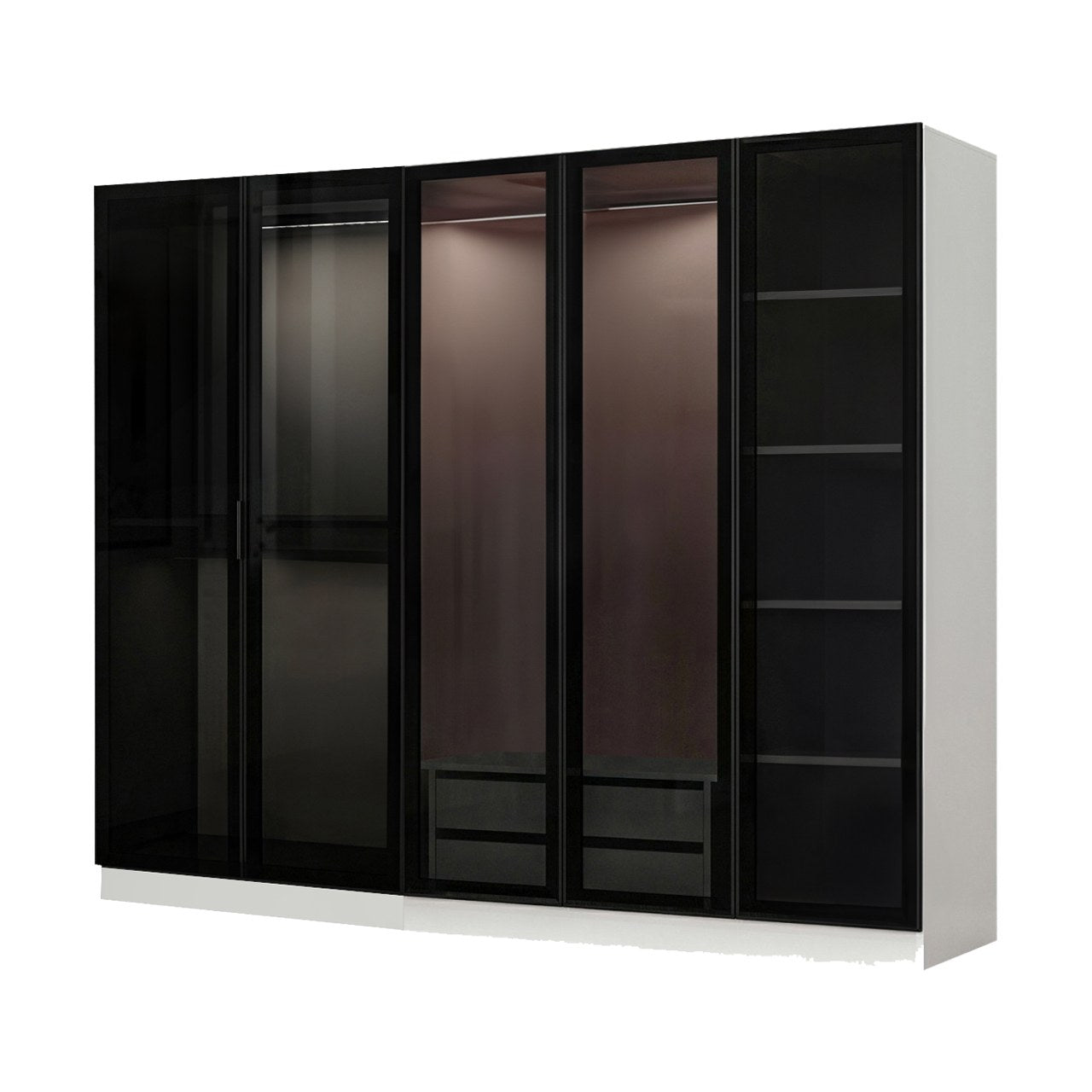 Guarda-roupa-Kale-Branco
Preto