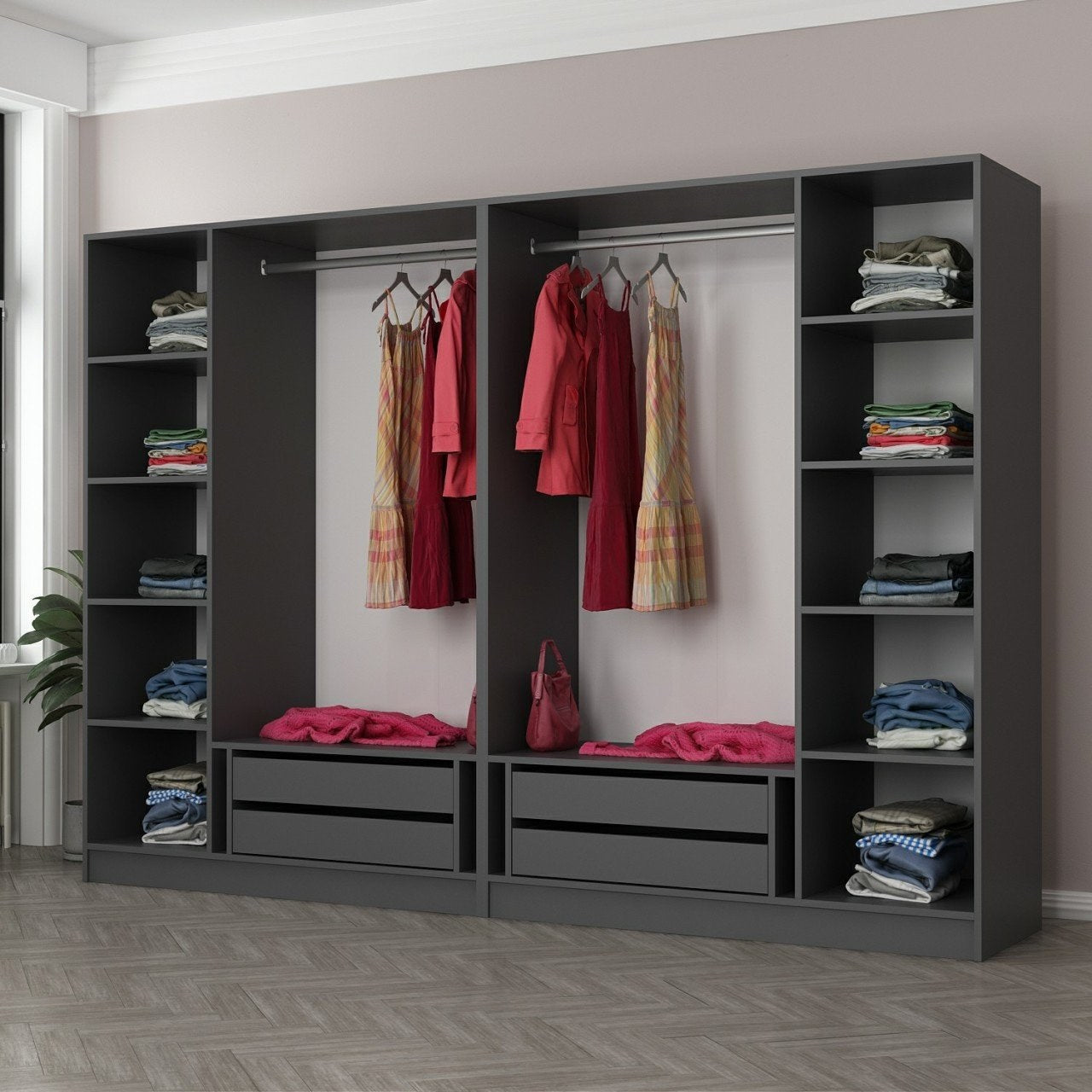 Guarda-roupa-Kale-Antracite
Preto