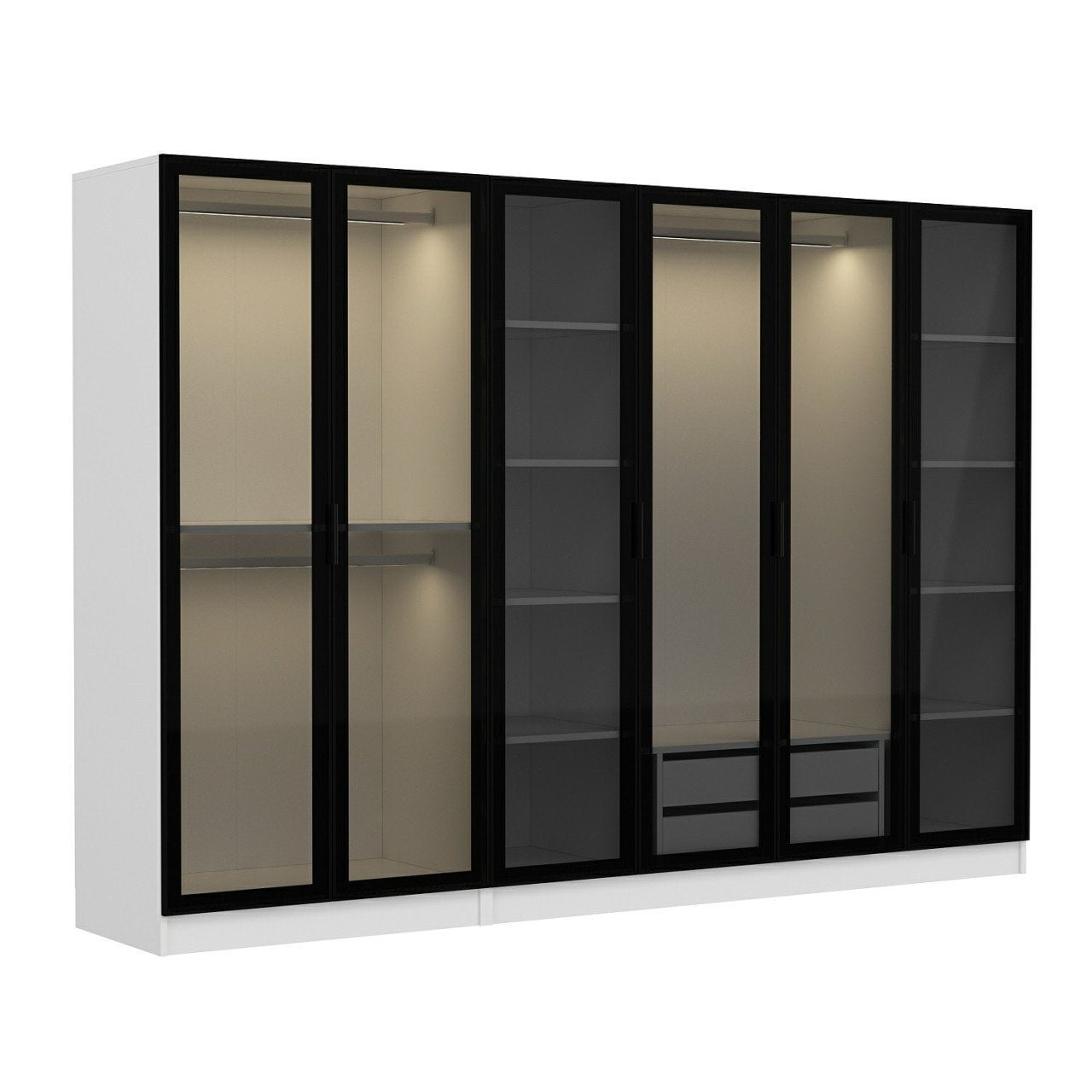 Guarda-roupa-Kale-Branco
Preto