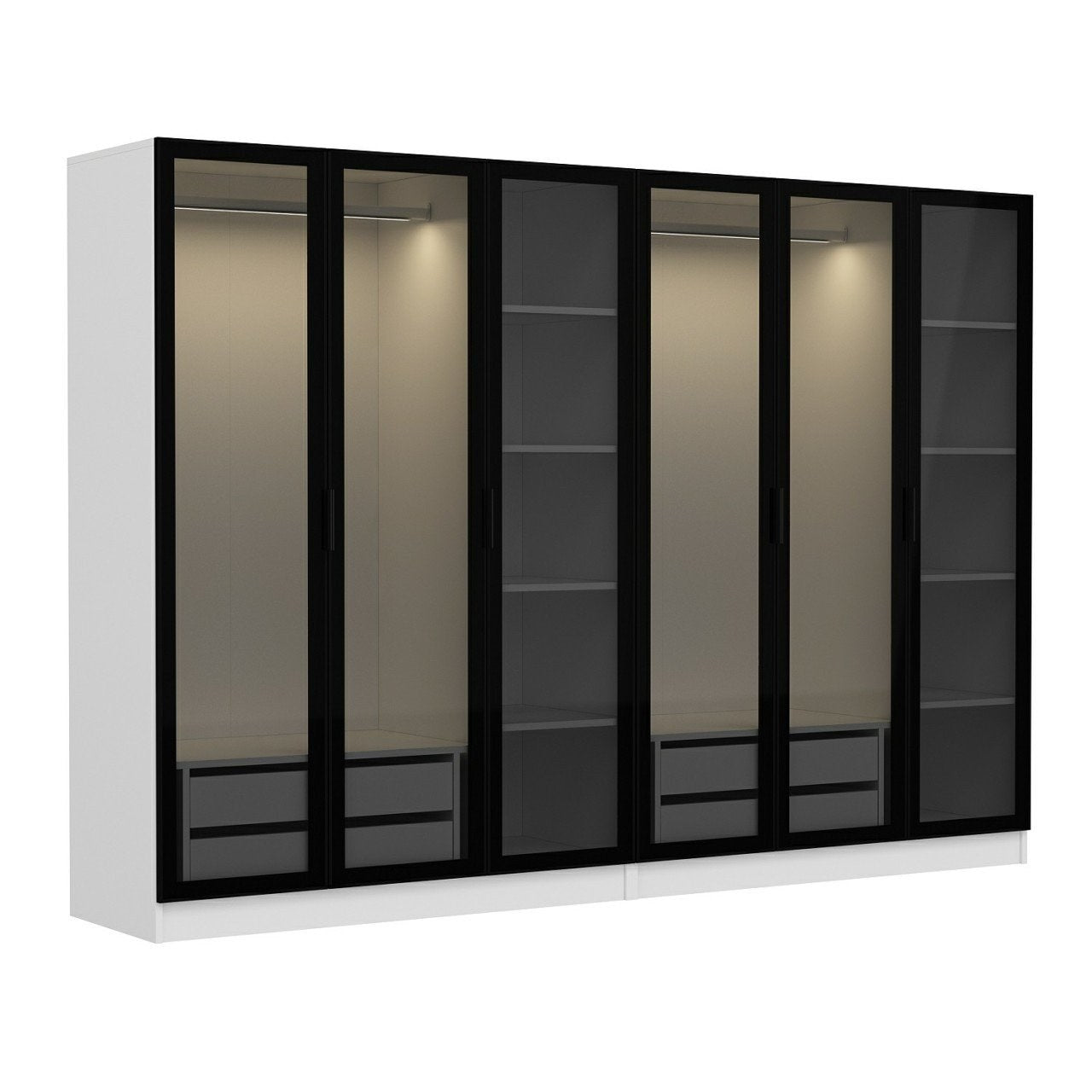 Guarda-roupa-Kale-Branco
Preto
