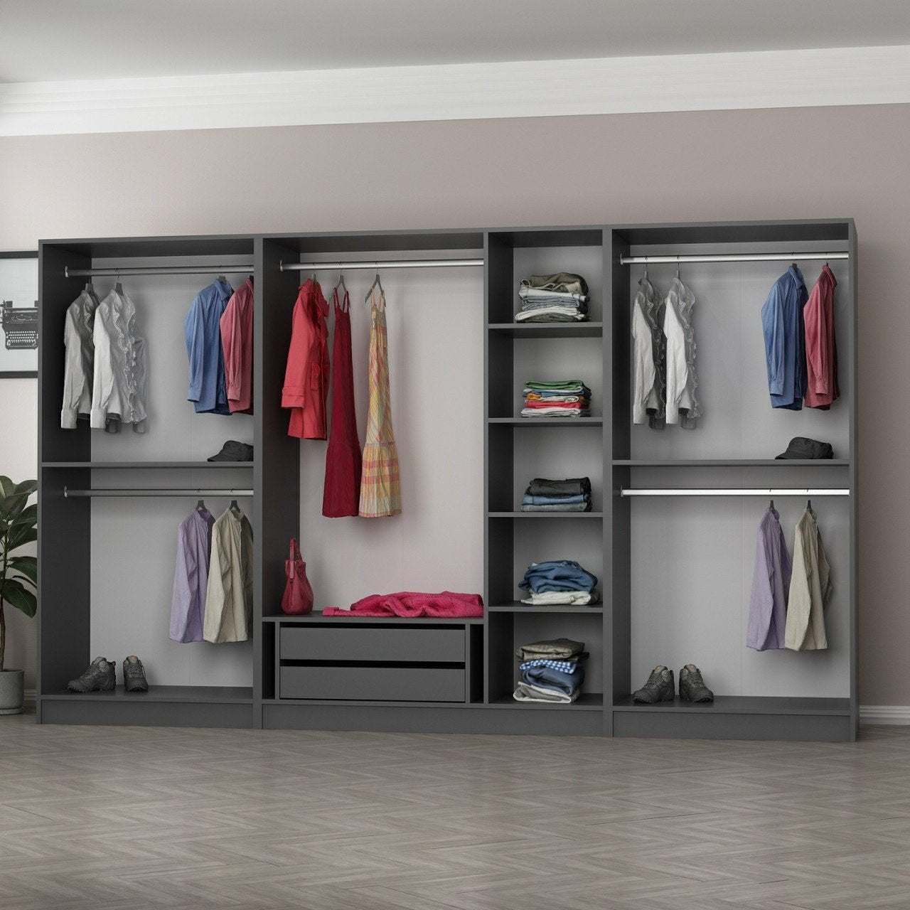 Guarda-roupa-Kale-Antracite
Preto