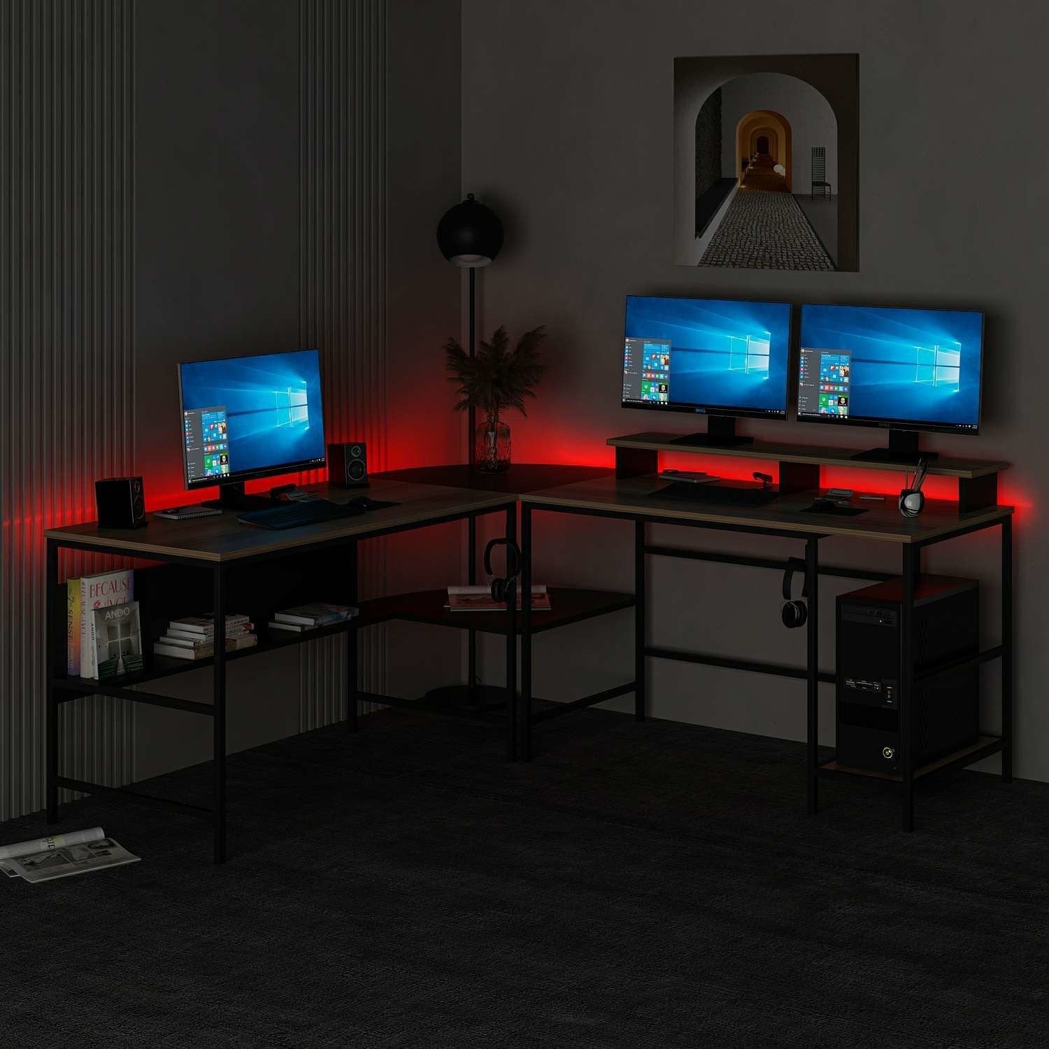 Secretária de Estudo/Escritório-Greta RGB-Dore
Preto
