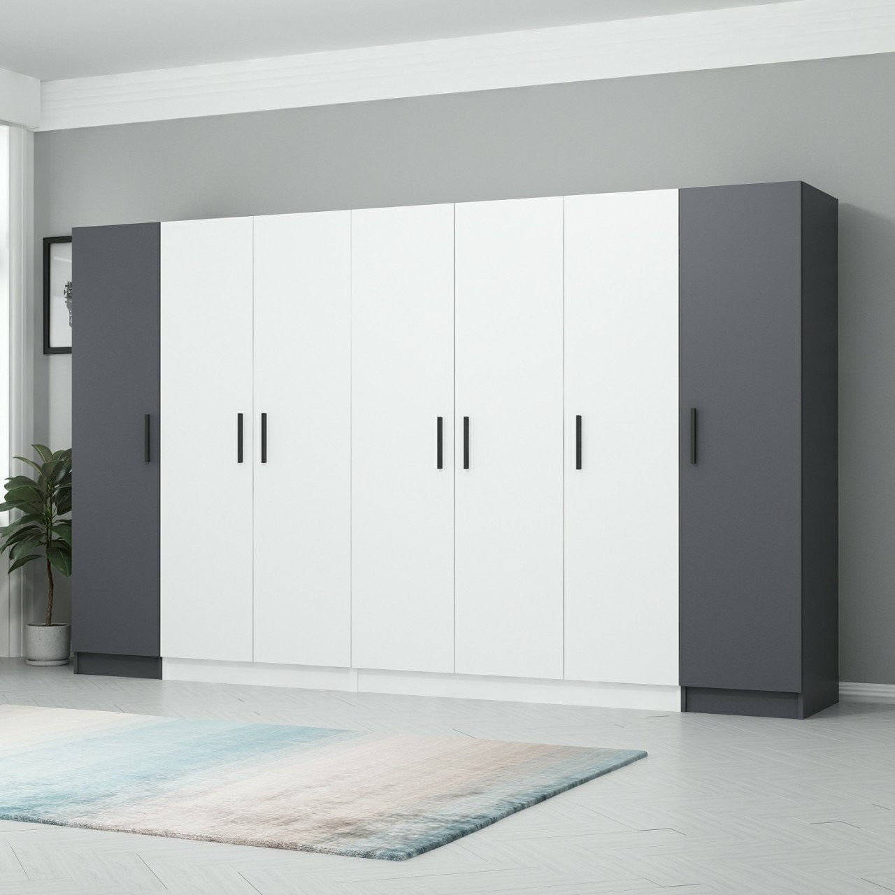 Guarda-roupa-Kale-Antracite
Branco
