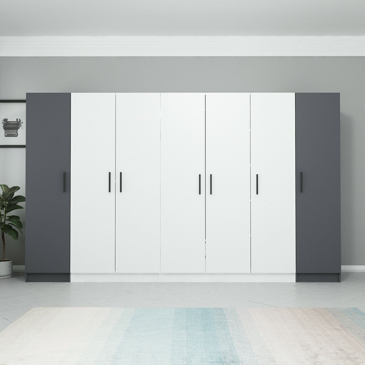Guarda-roupa-Kale-Antracite
Branco
