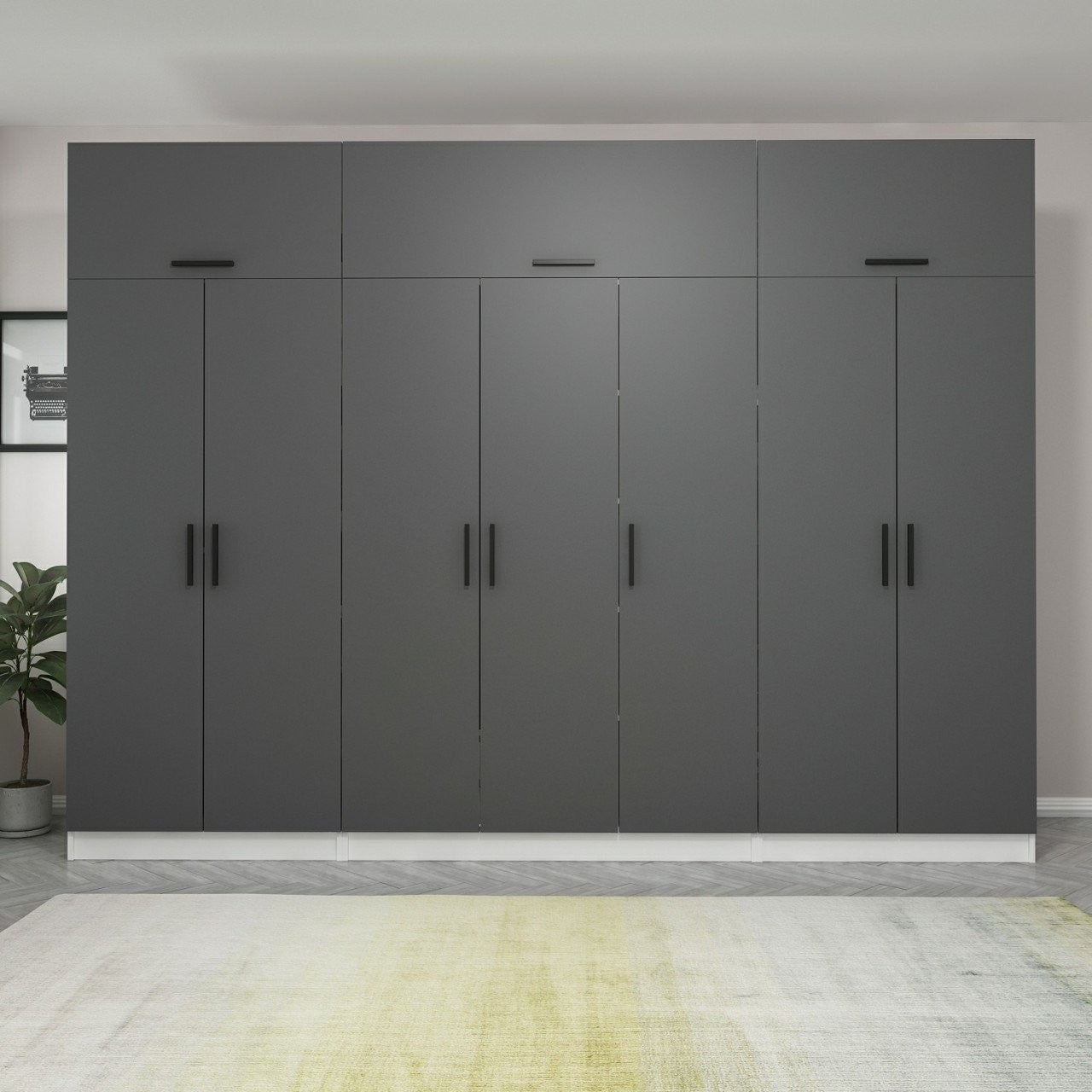 Guarda-roupa-Kale-Antracite
Branco