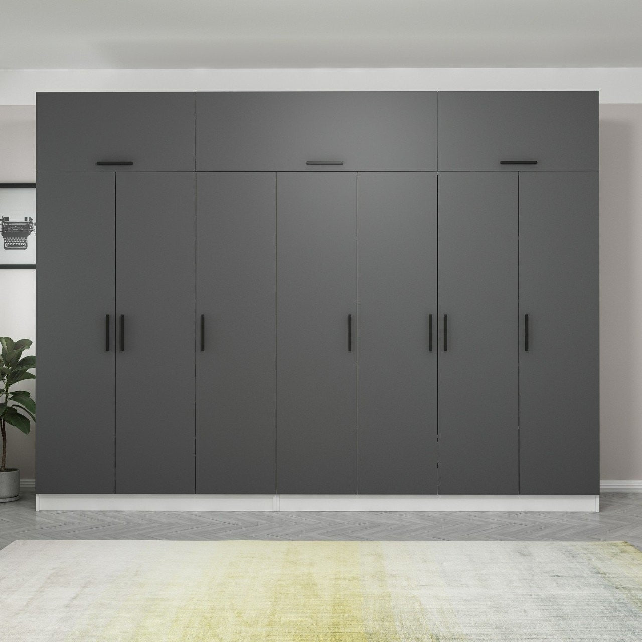 Guarda-roupa-Kale-Antracite
Branco