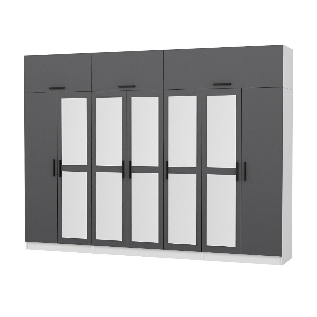 Guarda-roupa-Kale-Antracite
Branco