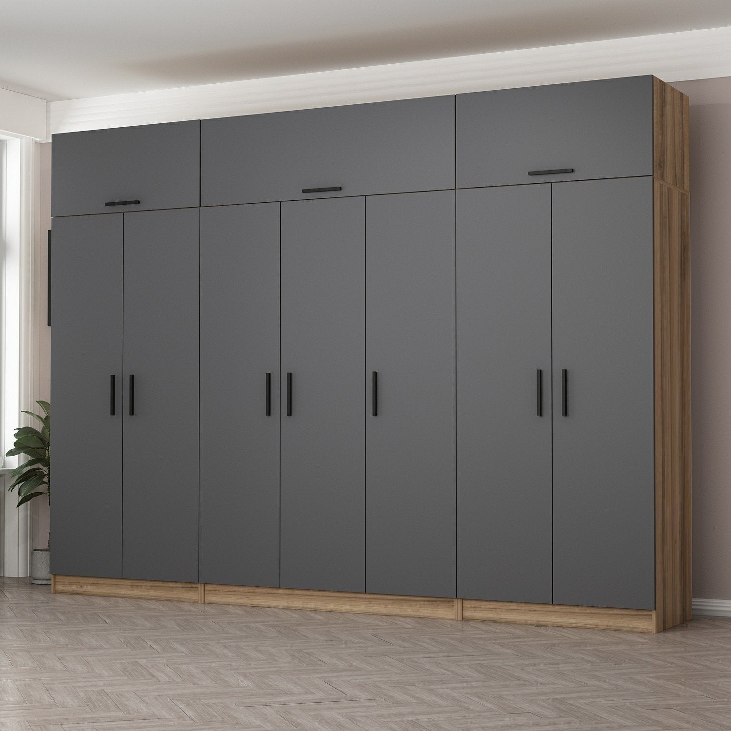 Guarda-roupa-Minar Kale-Antracite
Dore