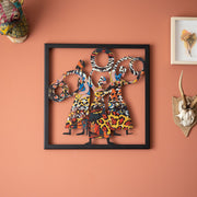 Acessório de parede decorativo de metal preto elegante, 45 x 45 cm, 100% aço (1,5 mm de espessura) | Design durável e elegante para decoração de casa