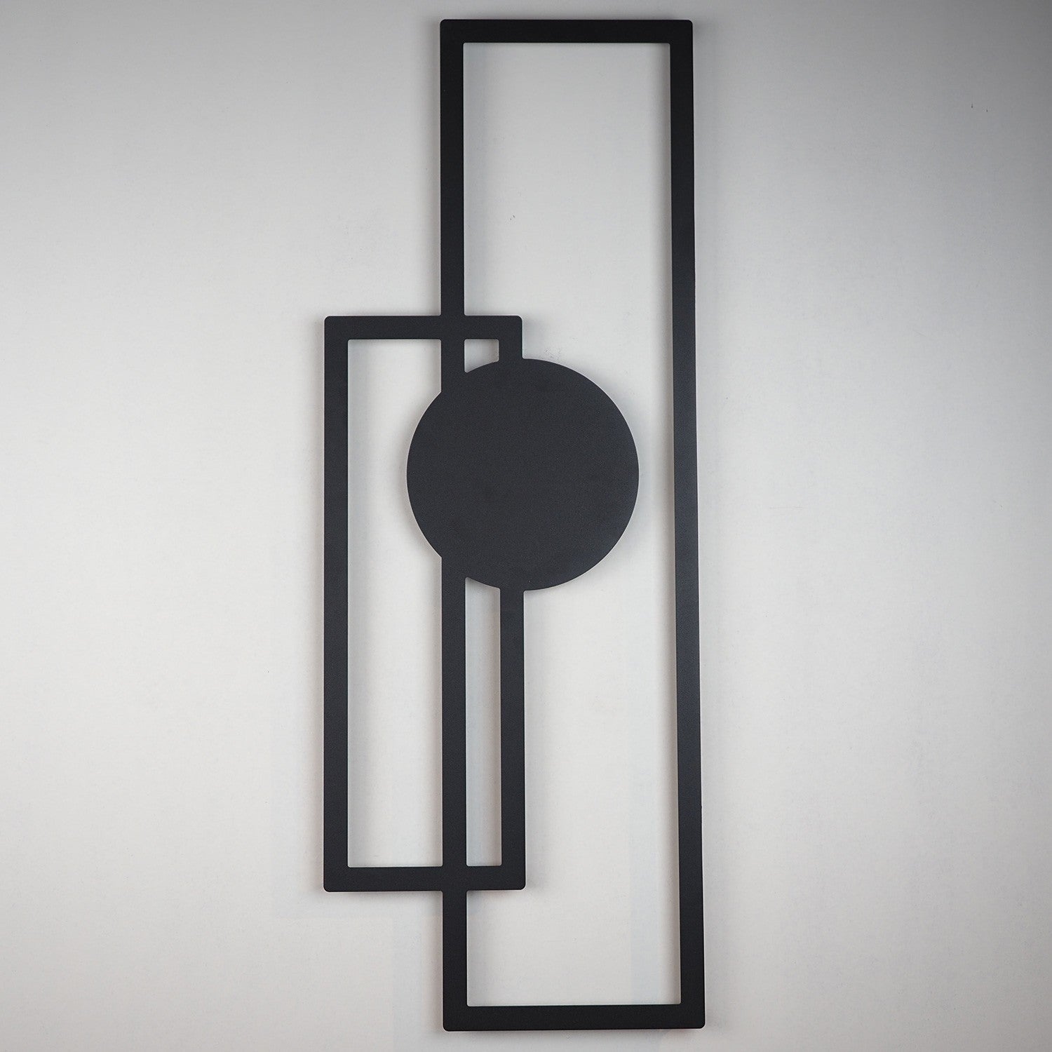 Trident APT431MS – Acessório Decorativo de Parede em Aço 100% (1,5 mm), Preto, 32x85 cm