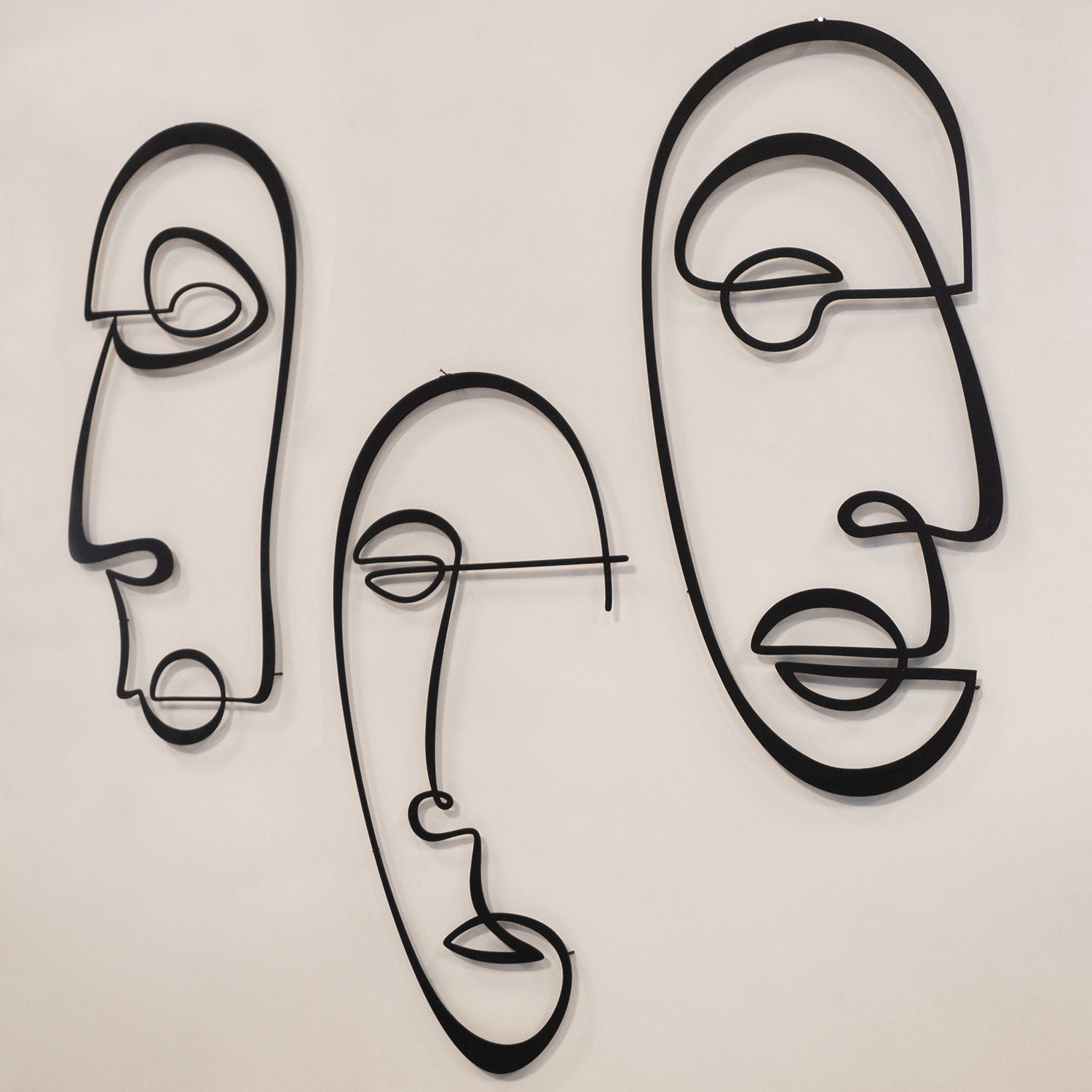 Abstract Line – Acessório Decorativo de Parede em Metal Preto, 100% Aço (1,5 mm) – APT611MS | 507ATP1147