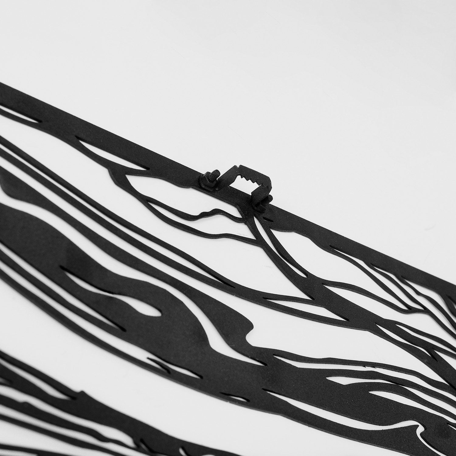Acessório de parede decorativo de metal preto elegante, 44 x 56 cm | 100% aço, 1,2 mm de espessura | Design durável e elegante para decoração de casa