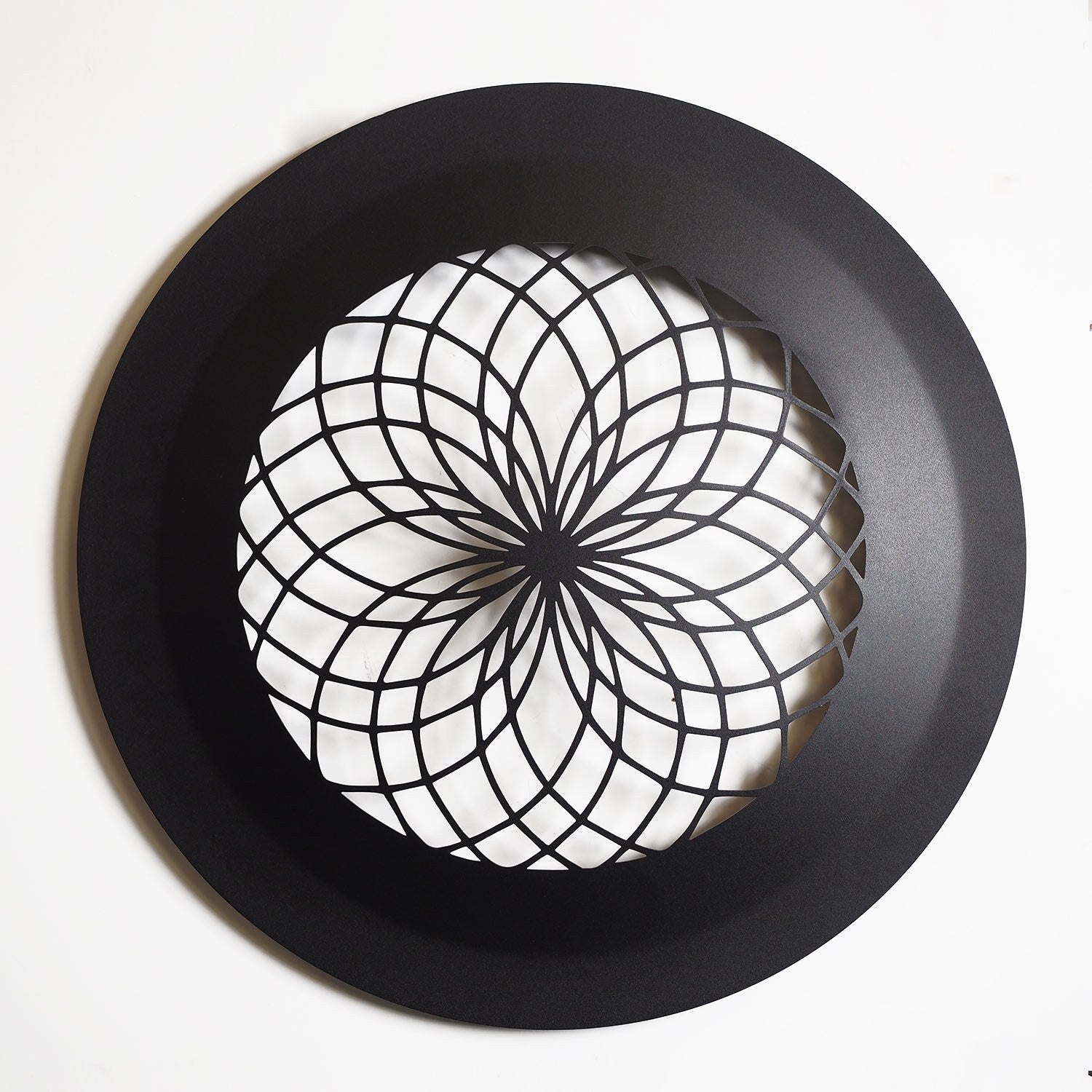 Acessório Decorativo de Parede em Aço Preto 46 x 46 cm – APT757MS