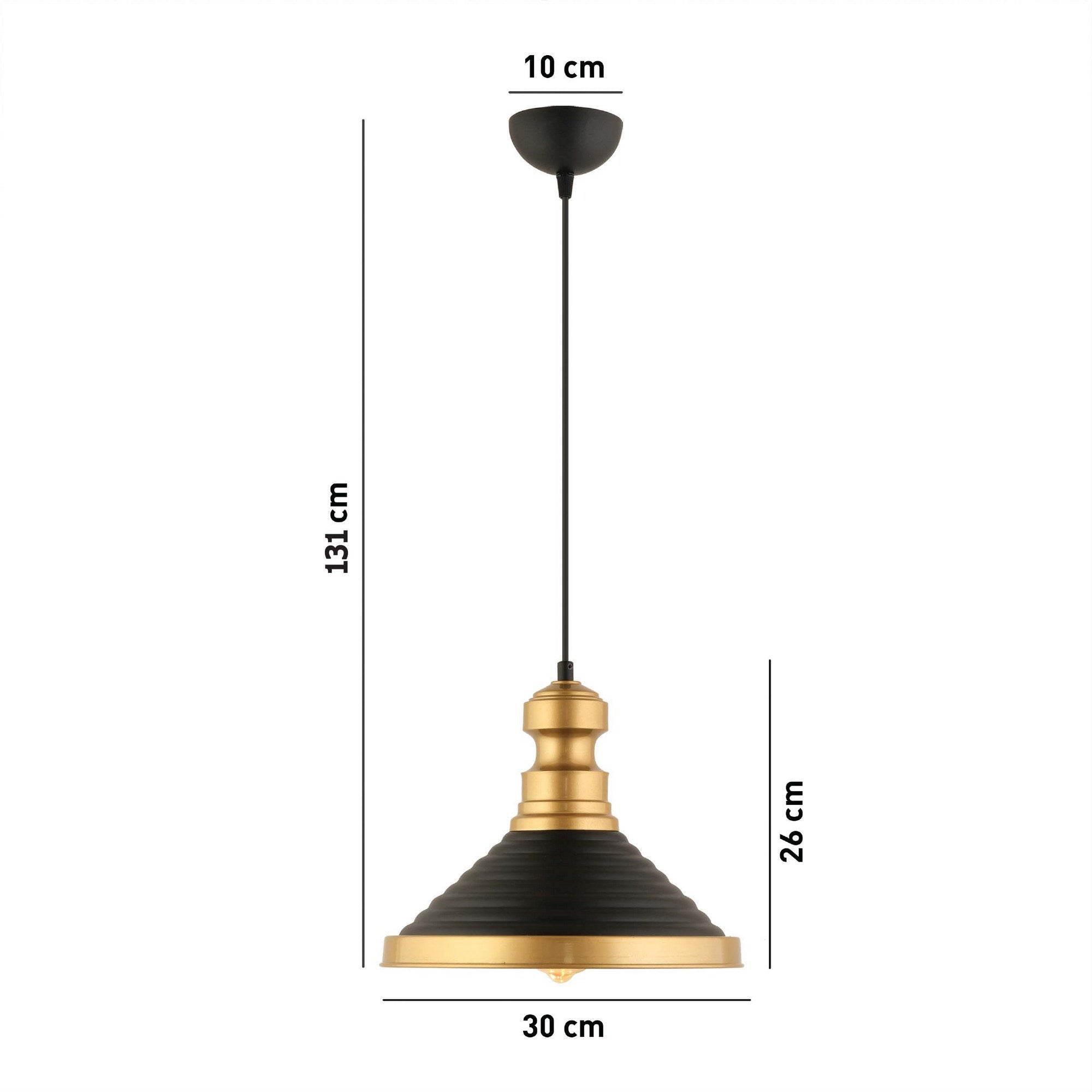 Candeeiro de Teto  - RT - 15 - Preto
