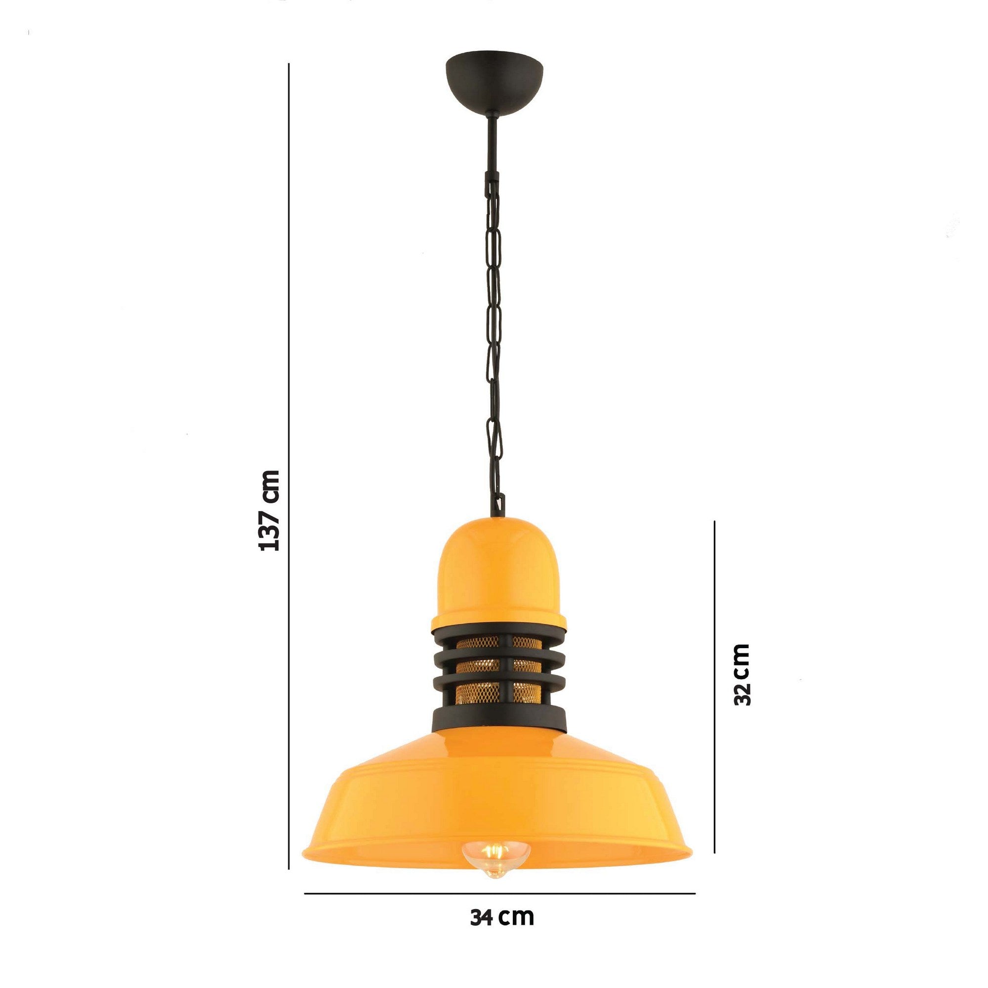 Candeeiro de Teto  - RT - 44 - Amarelo