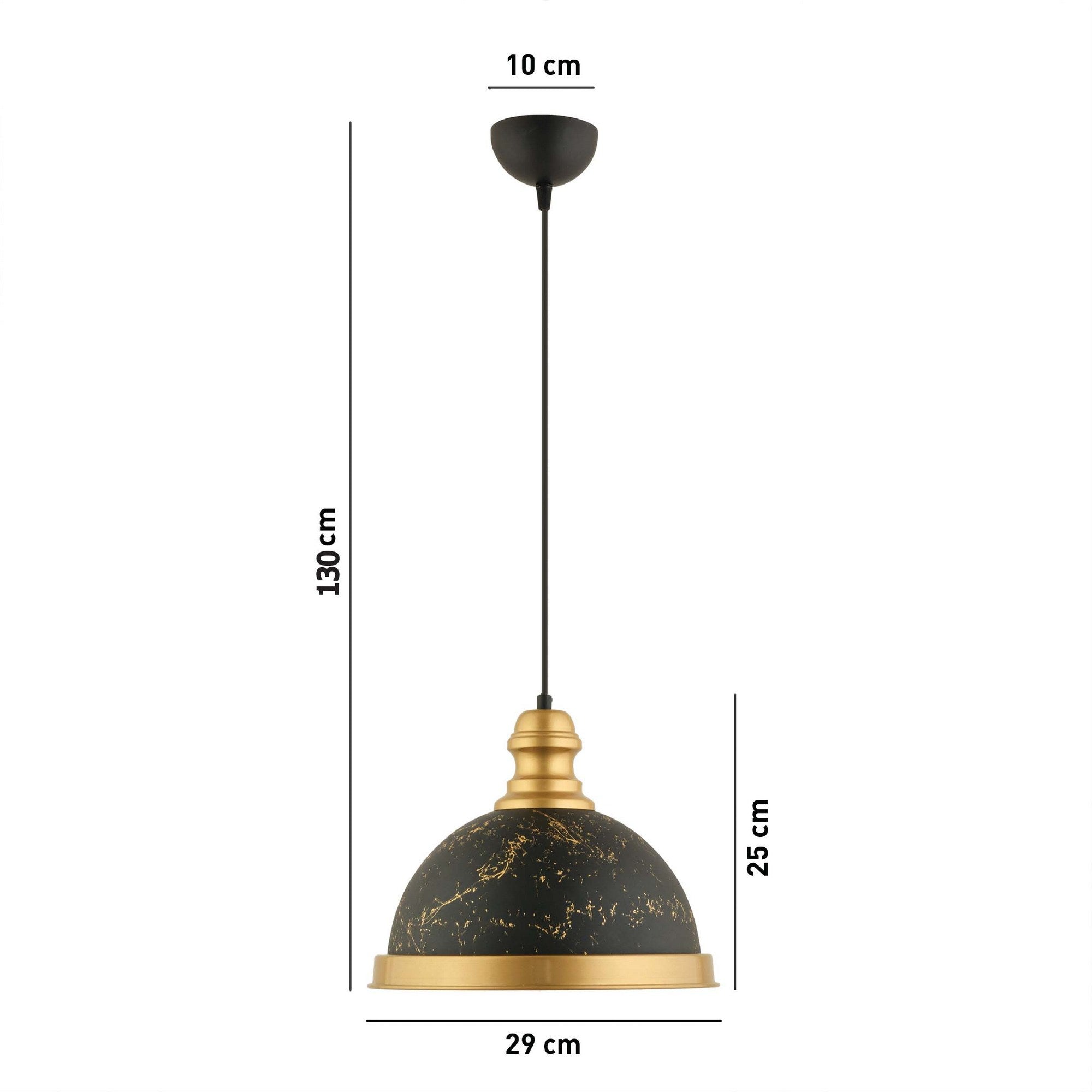 Candeeiro de Teto  - RT - 5 - Preto