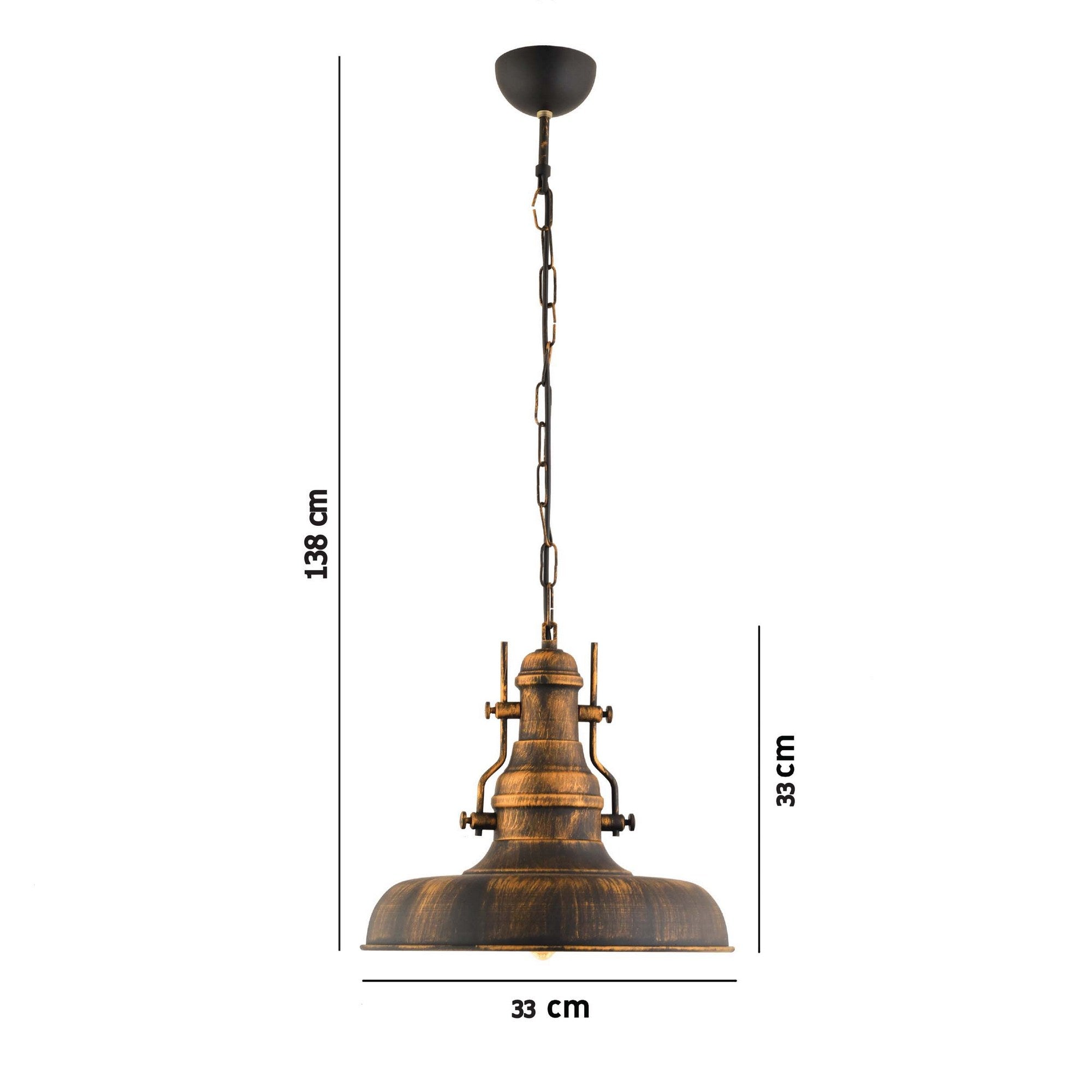 Candeeiro de Teto  - RT - 7 - Vintage