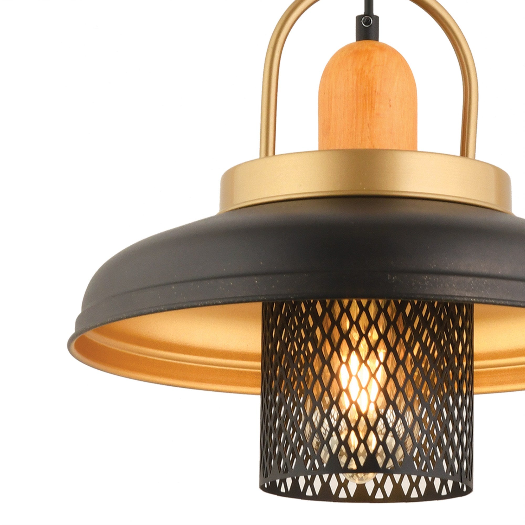 Candeeiro de Teto  - YM - 4 - Preto