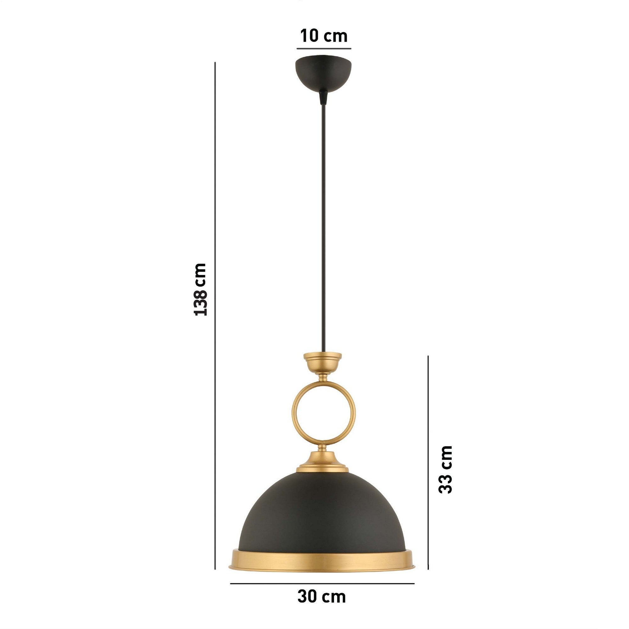 Candeeiro de Teto  - YM - 5 - Preto