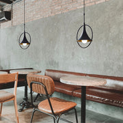Candeeiro de Teto Industrial Escandinavo, Corpo em Metal Preto, 28 x 20 cm, Altura 136 cm, Ajustável, E27 Máx. 40 W, Iluminação Elegante para Espaços Modernos
