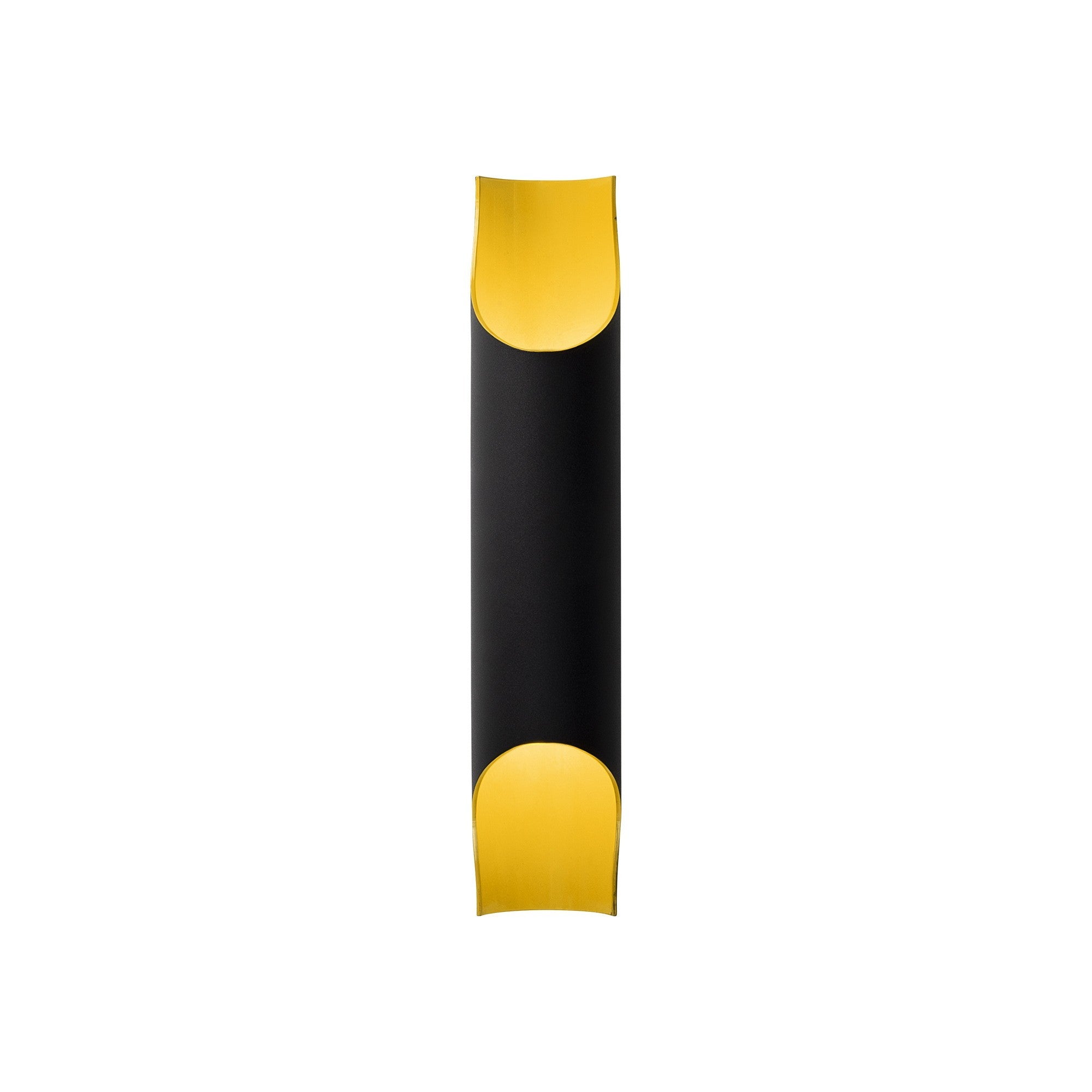 Candeeiro de Parede Industrial, Corpo em Metal Preto, 40 cm de Altura, 8 cm de Diâmetro, 2 x E14 Máx. 40 W, IP20 | Iluminação Elegante para Hotéis e Espaços Modernos