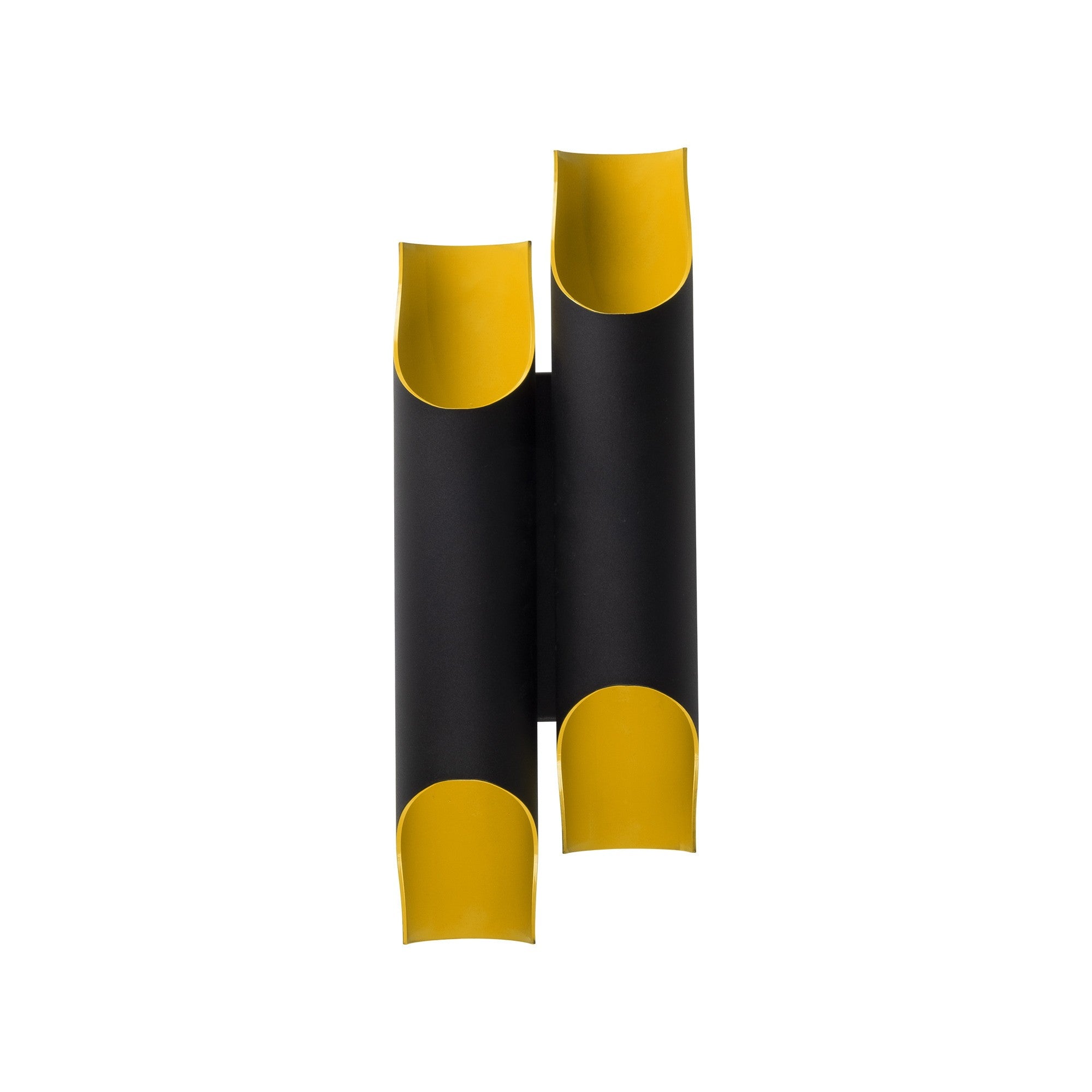 Candeeiro de Parede industrial, corpo em ferro preto, 160 x 12 cm, altura: 45 cm | 2 x E27 máx. 40 W | Iluminação elegante para hotéis e espaços modernos, classificação IP20