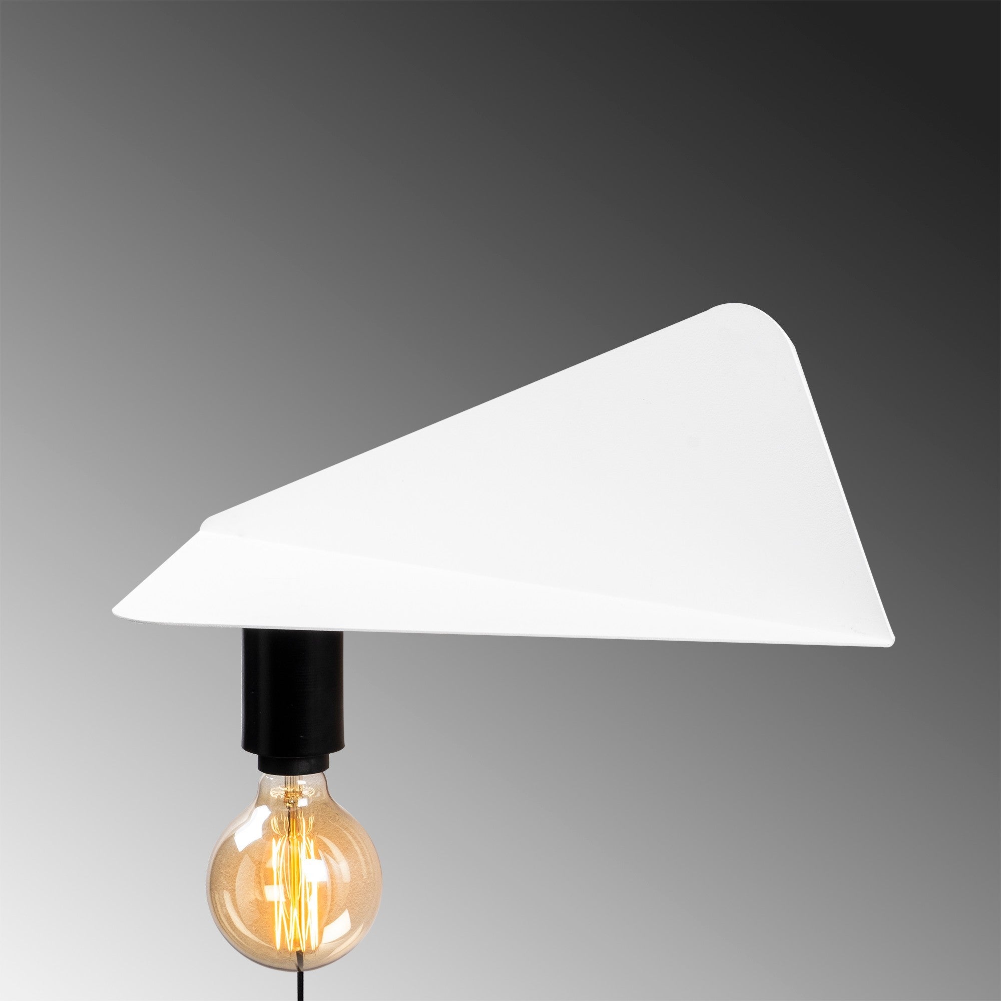 Candeeiro de Parede branca elegante, corpo de metal, 50 x 21 x 16 cm | Soquete E27, máx. 40 W | Classificação IP20, plugável | Perfeito para decoração e iluminação de casa moderna