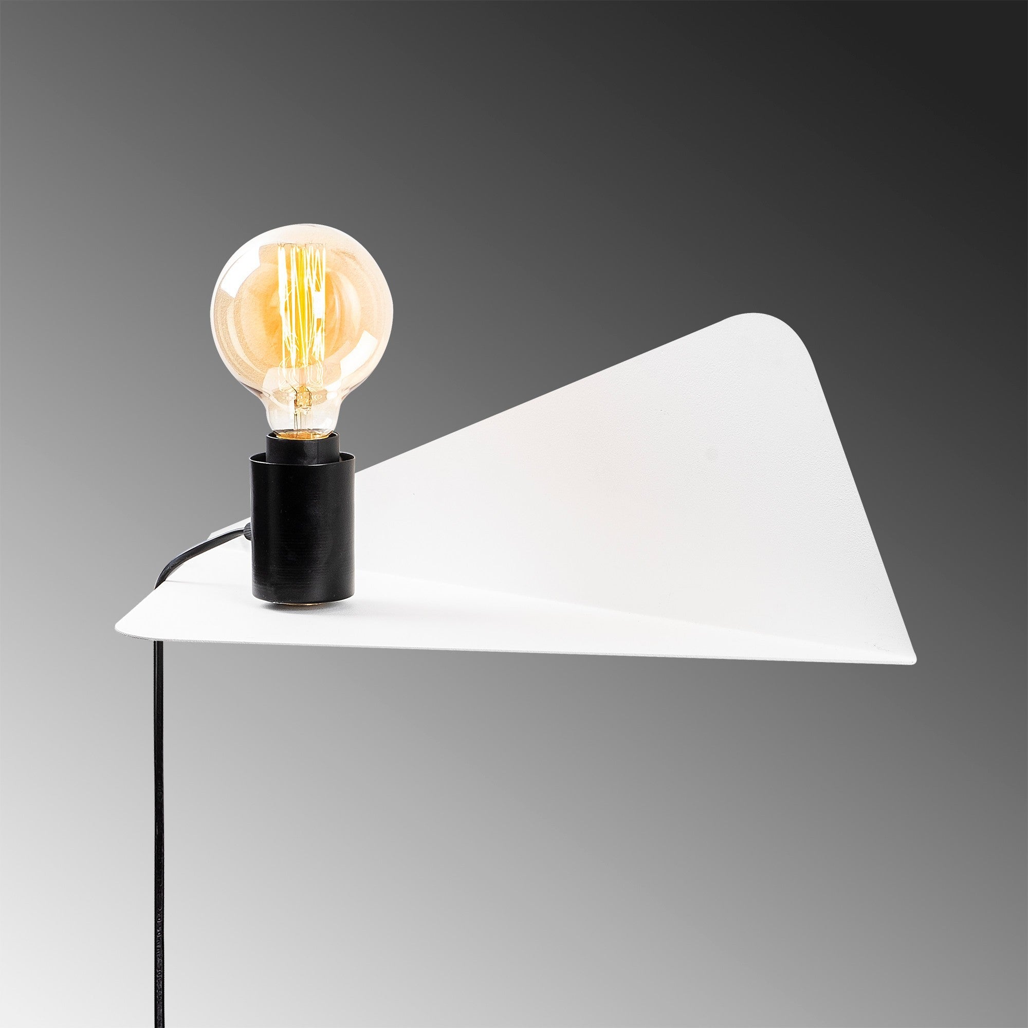 Candeeiro de Parede branca elegante, corpo de metal, 50 x 21 x 16 cm | Soquete E27, máx. 40 W | Classificação IP20, plugável | Perfeito para decoração e iluminação de casa moderna