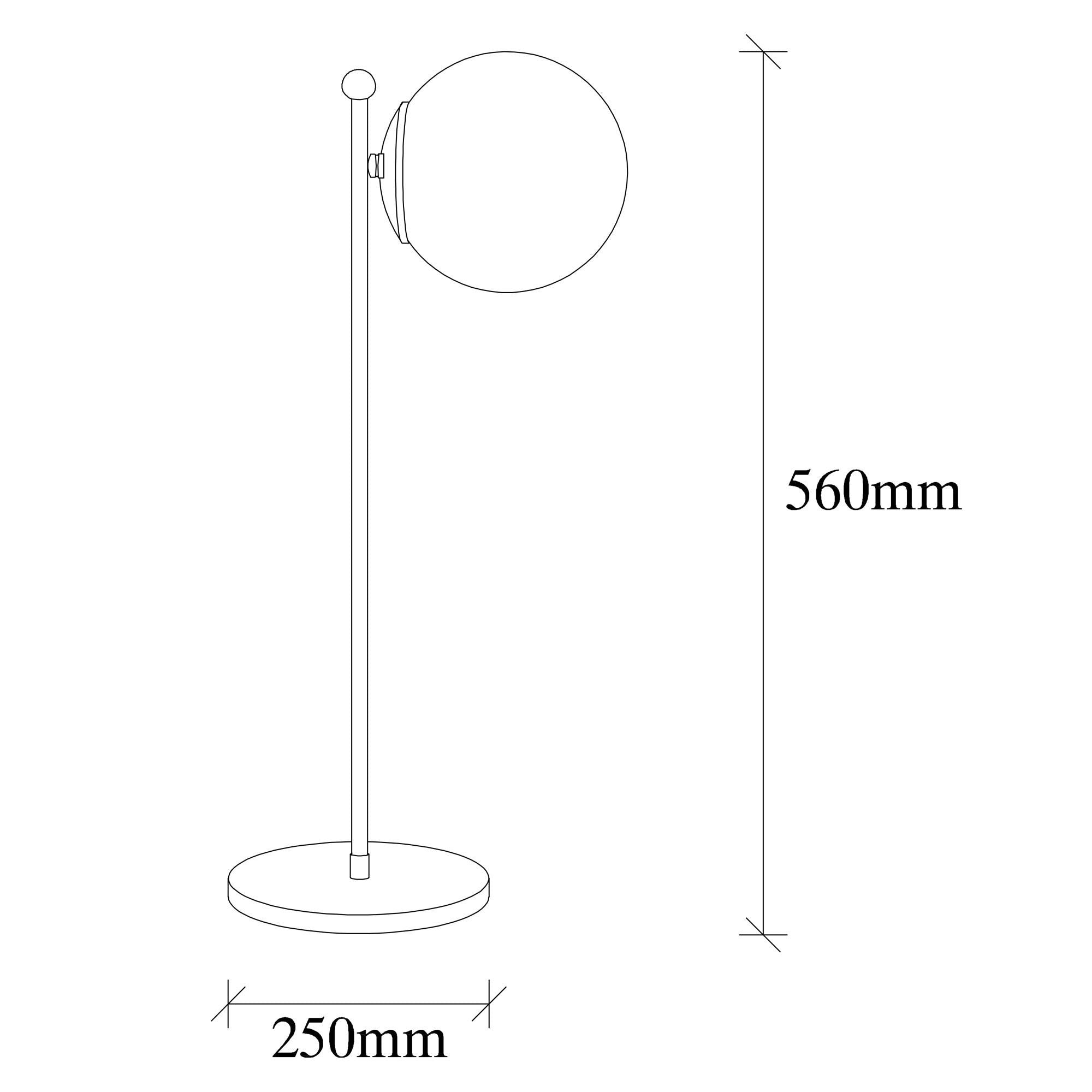 Candeeiro de Mesa Industrial Escandinava, Corpo em Metal Preto, 25 x 25 cm, Altura 56 cm, Soquete E27, Cabo de 150 cm | Iluminação Elegante para Espaços Modernos