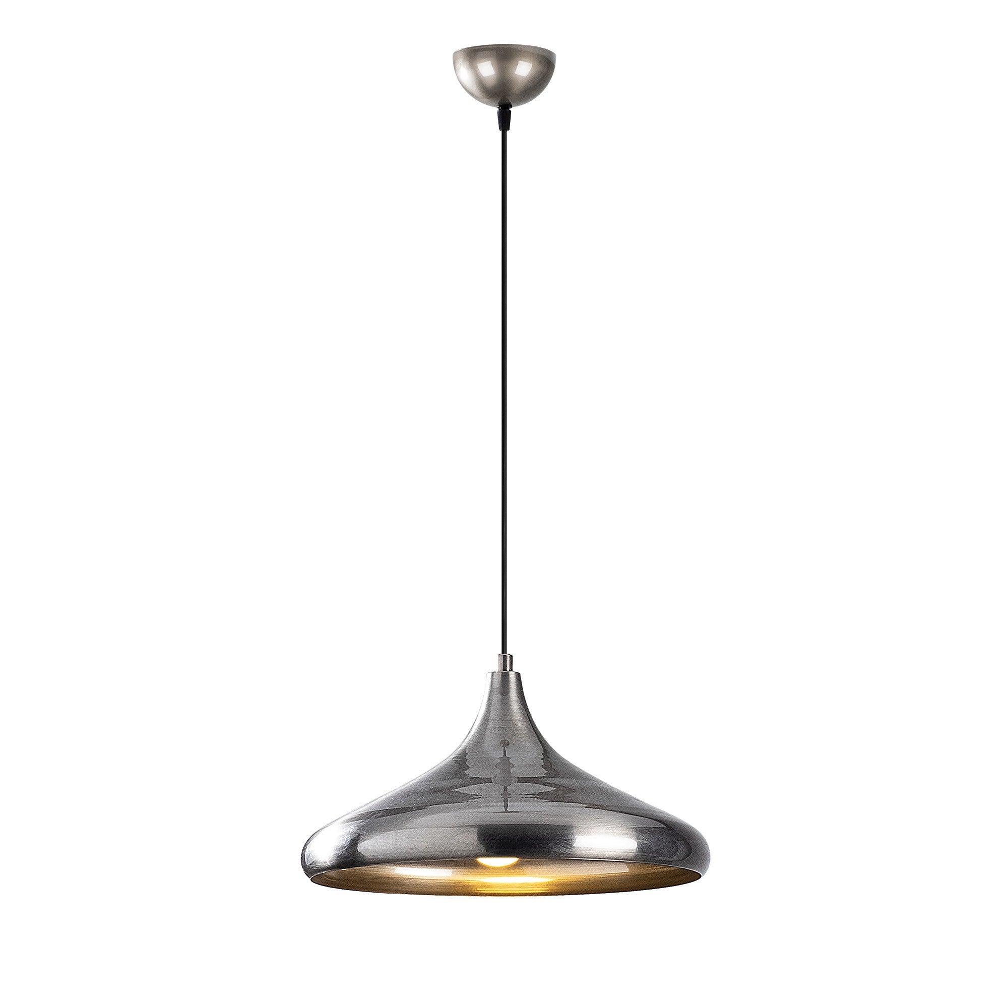 Candeeiro de Teto escandinavo elegante, corpo de metal prateado, 35 x 35 cm, altura 116 cm, soquete E27, potência máxima de 40 W, iluminação elegante para decoração de casa glamourosa