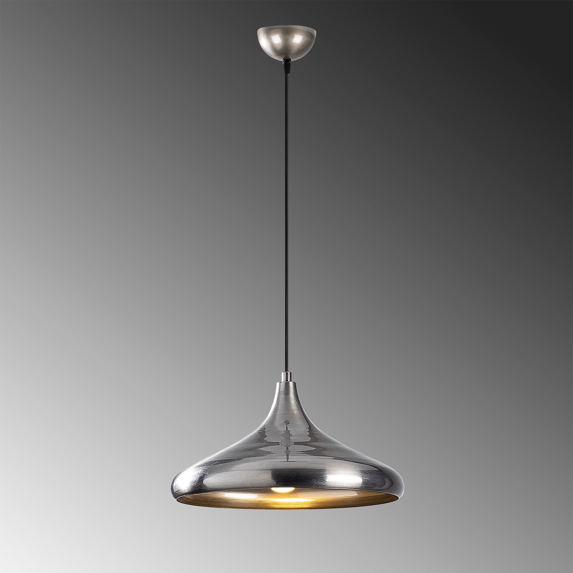 Candeeiro de Teto escandinavo elegante, corpo de metal prateado, 35 x 35 cm, altura 116 cm, soquete E27, potência máxima de 40 W, iluminação elegante para decoração de casa glamourosa