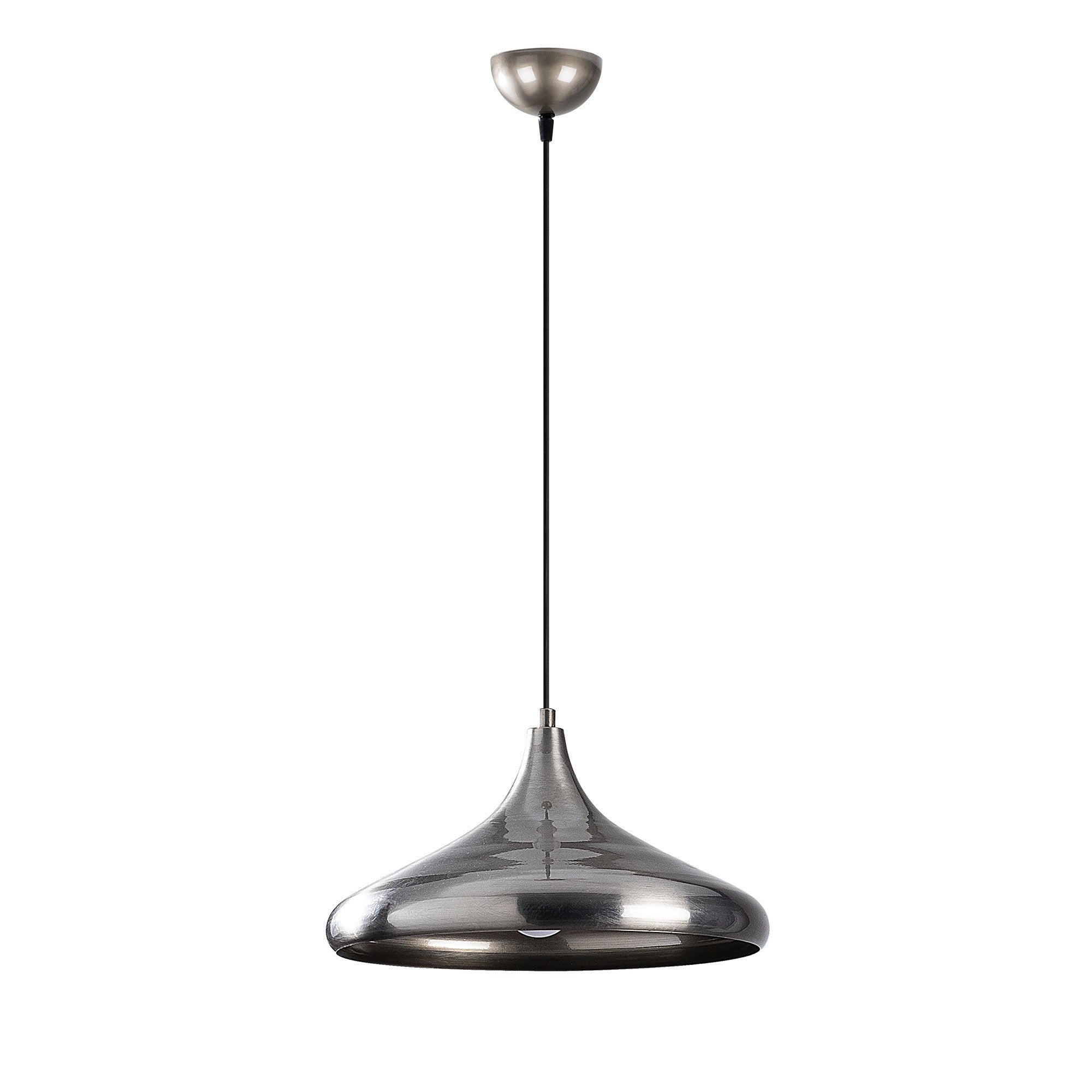 Candeeiro de Teto escandinavo elegante, corpo de metal prateado, 35 x 35 cm, altura 116 cm, soquete E27, potência máxima de 40 W, iluminação elegante para decoração de casa glamourosa