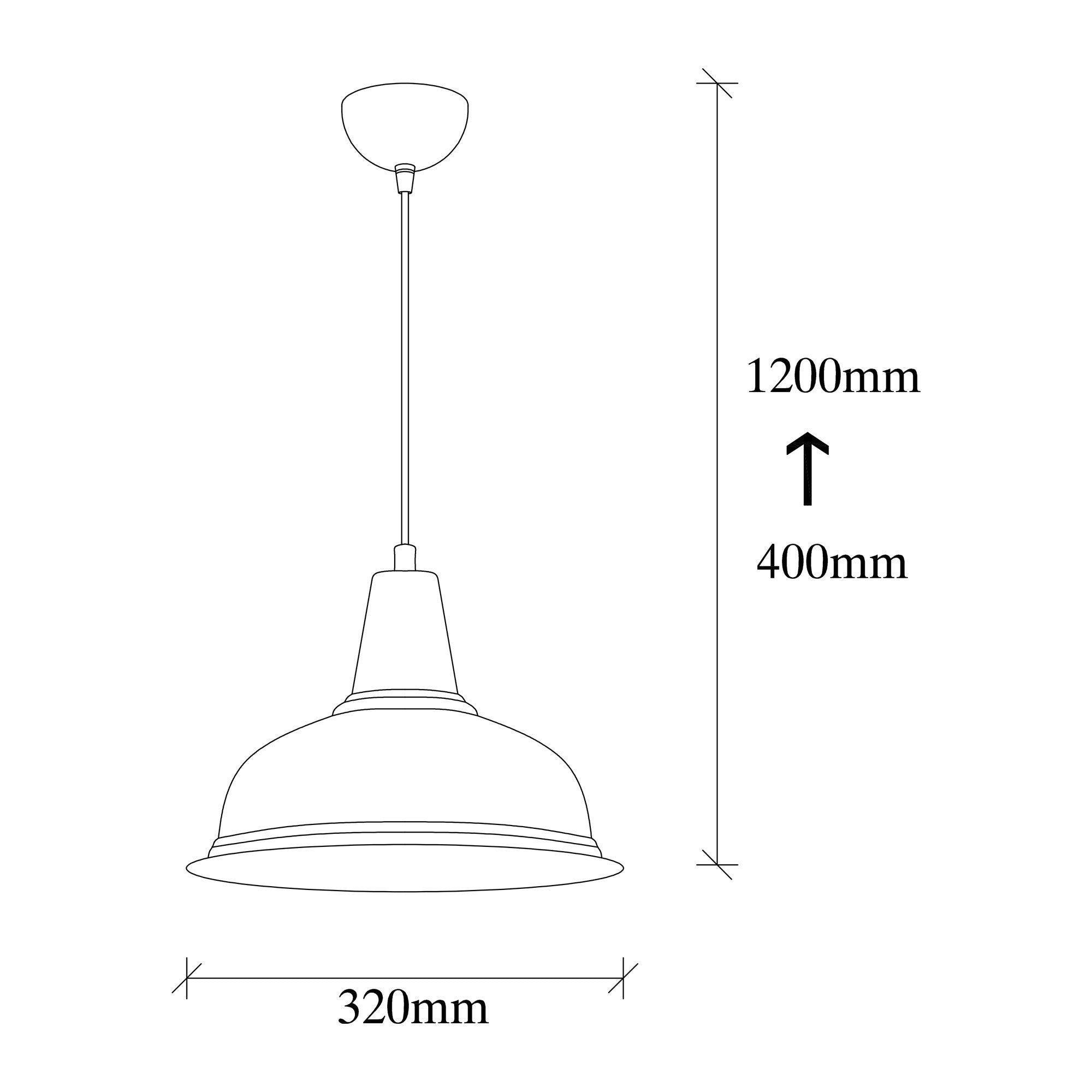 Candeeiro de Teto preto elegante, 32 x 32 cm, altura 120 cm | Corpo de metal, E27 máx. 40 W | Design escandinavo glamoroso, perfeito para interiores modernos