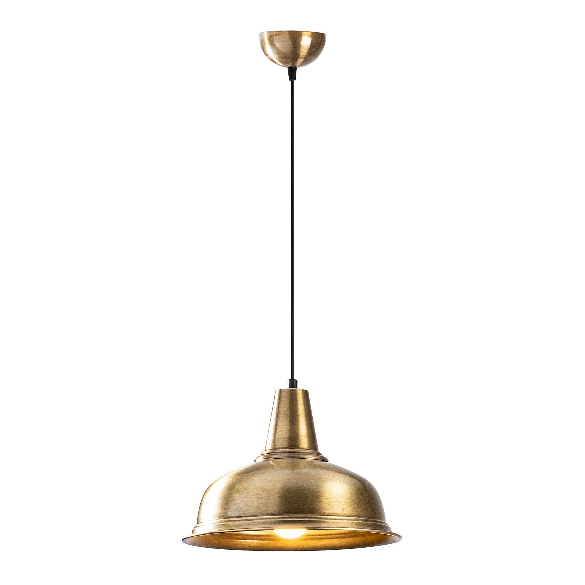 Candeeiro de Teto Dourado Elegante, 32 x 32 cm, Altura 120 cm | Corpo em Ferro, E27 Máx. 40 W | Design Glamour Escandinavo, Perfeito para Espaços Modernos, IP20