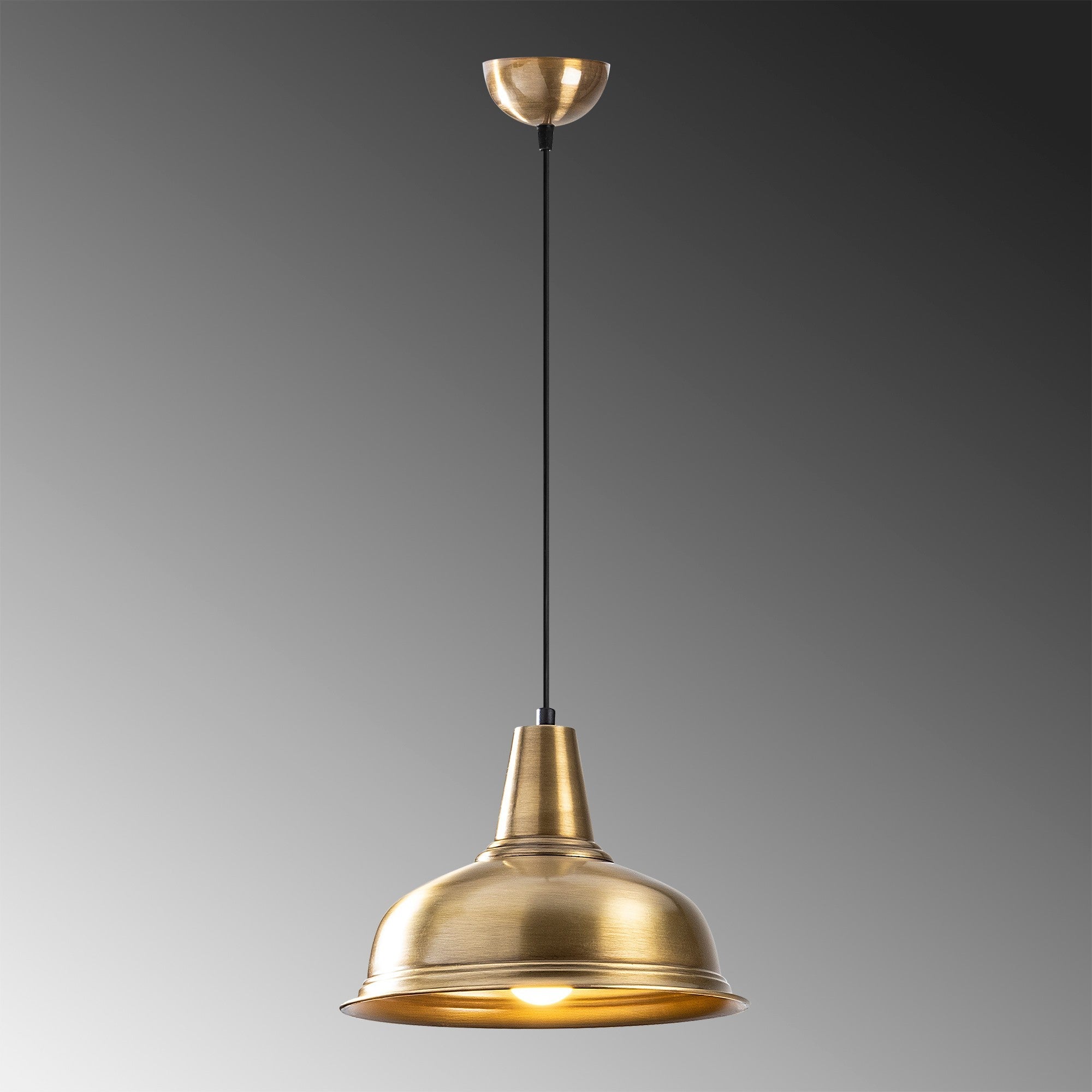 Candeeiro de Teto Dourado Elegante, 32 x 32 cm, Altura 120 cm | Corpo em Ferro, E27 Máx. 40 W | Design Glamour Escandinavo, Perfeito para Espaços Modernos, IP20