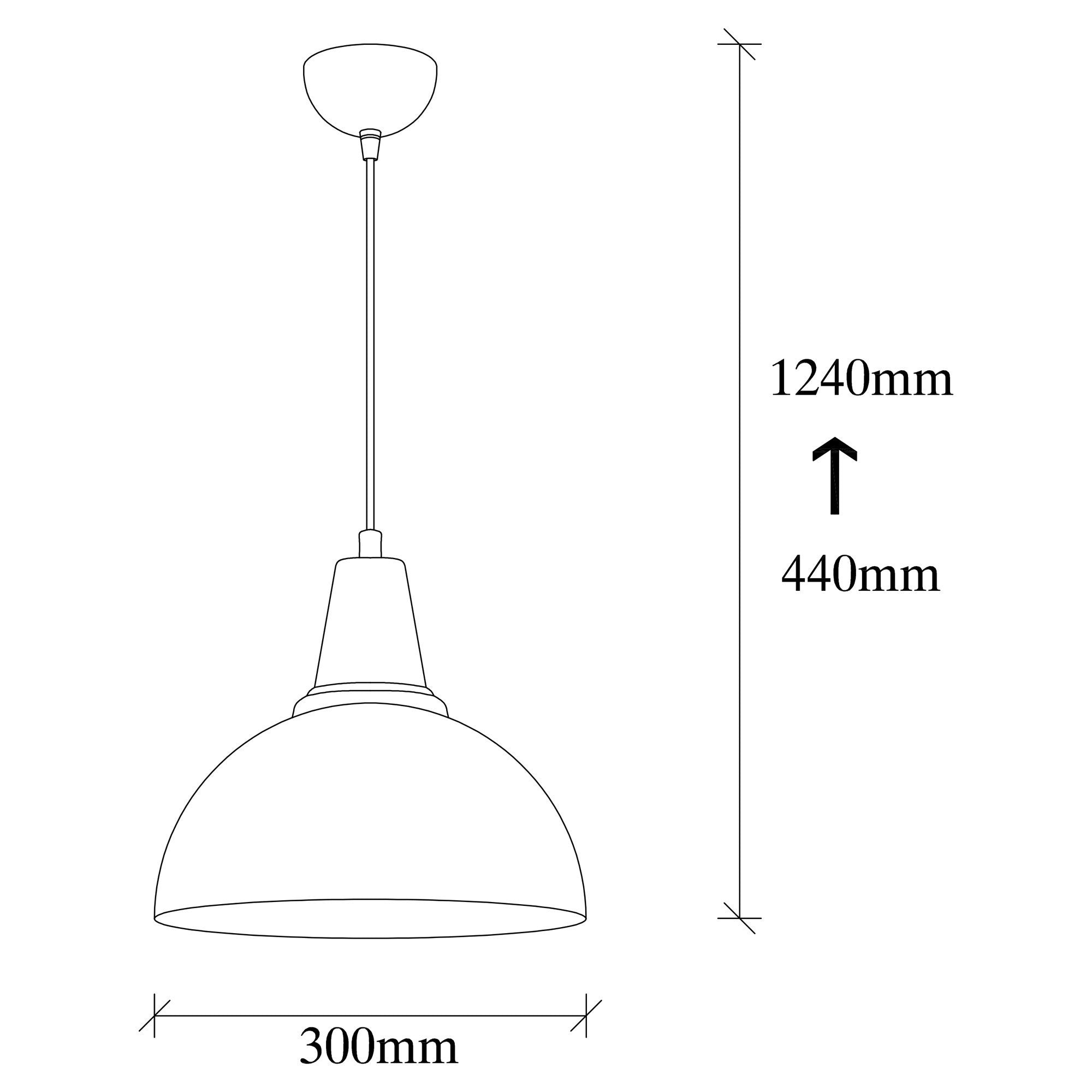 Candeeiro de Teto Preto Elegante, 30 x 30 cm, Altura 124 cm | Corpo em Metal, E27 Máx. 40 W | Design Escandinavo Glamouroso, Perfeito para Interiores Modernos