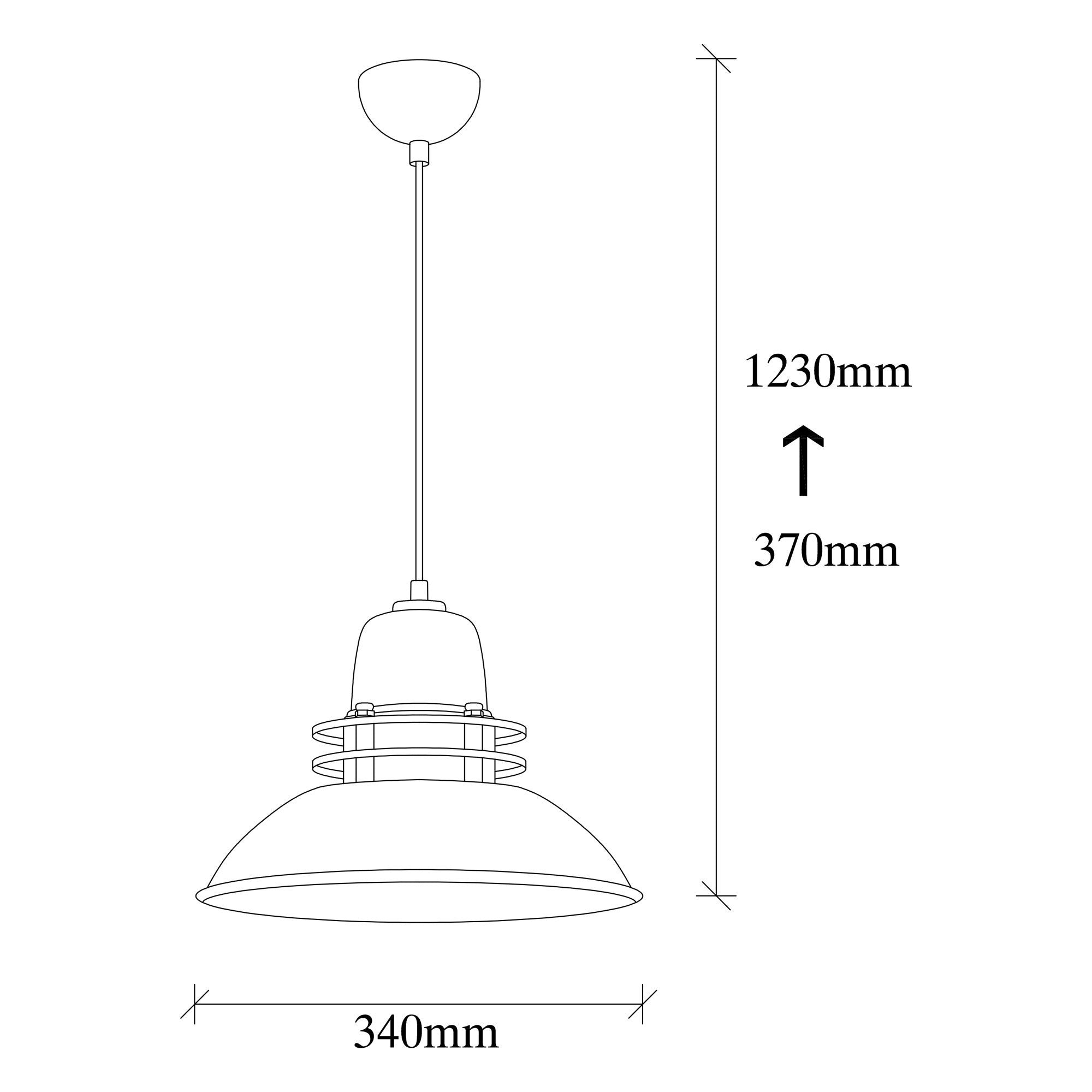 Candeeiro de Teto preto elegante, 34 x 34 cm, altura 123 cm | Corpo de metal, soquete E27 máx. 40 W | Design escandinavo glamoroso, perfeito para espaços modernos