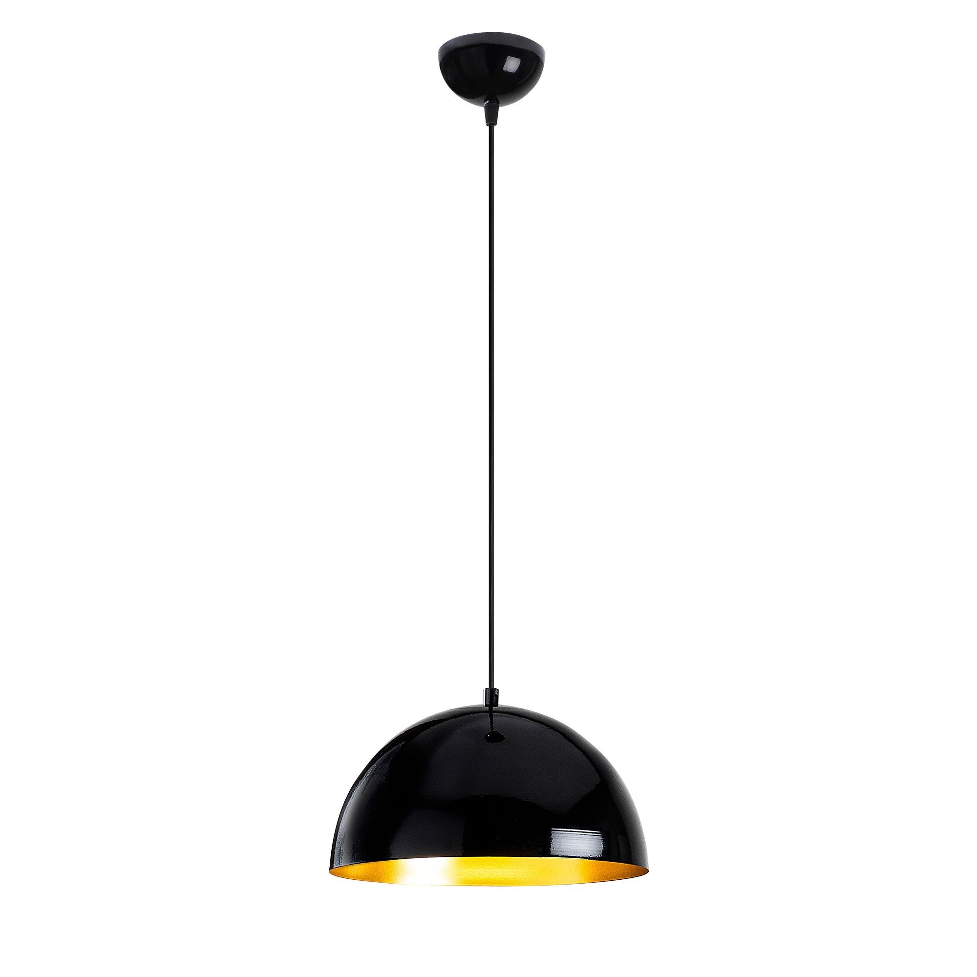 Candeeiro de Teto Escandinavo, Corpo em Metal Preto, 30 x 30 cm, Altura 111 cm, E27 máx. 40 W, Cabo de 90 cm | Iluminação Elegante para Casas Modernas
