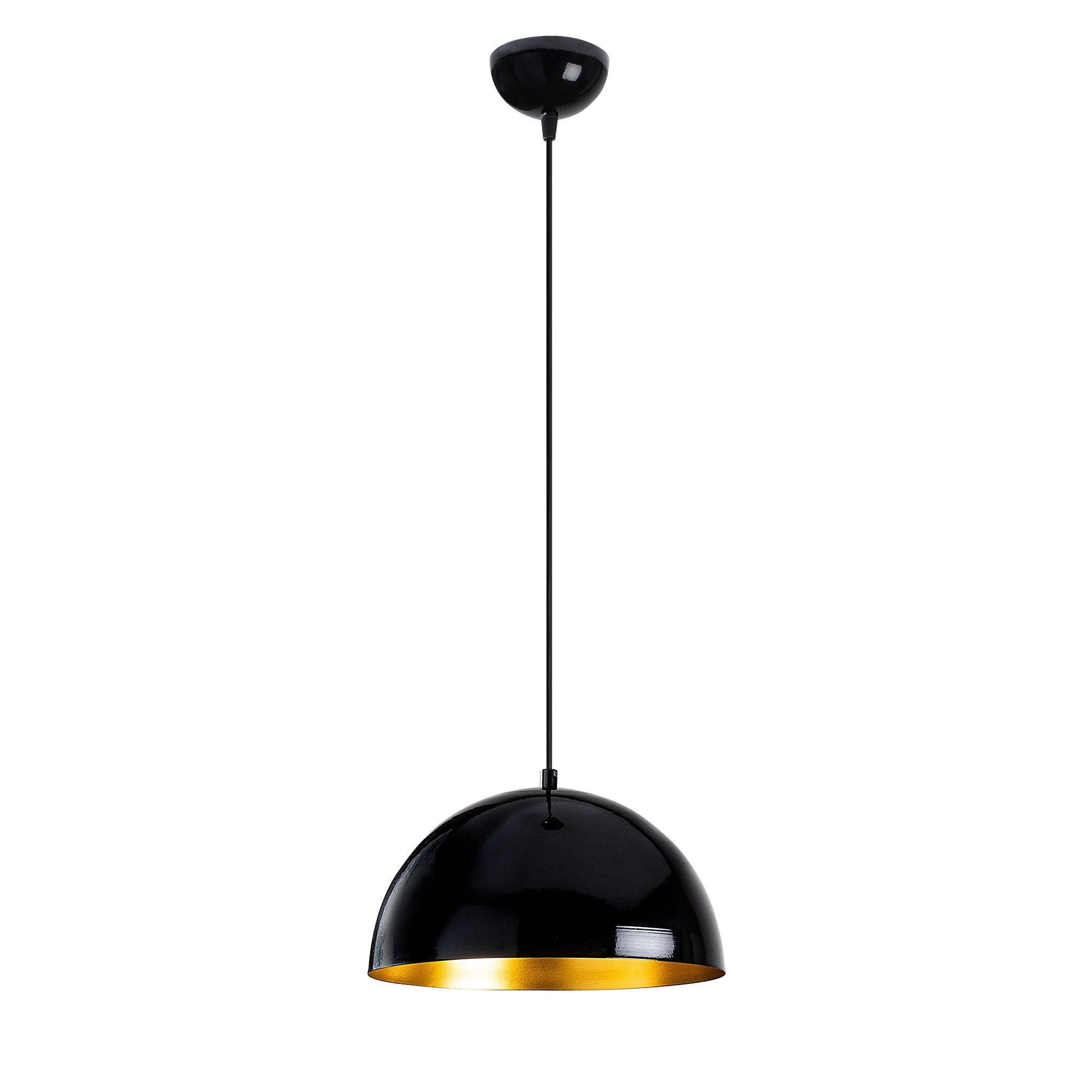 Candeeiro de Teto Escandinavo, Corpo em Metal Preto, 30 x 30 cm, Altura 111 cm, E27 máx. 40 W, Cabo de 90 cm | Iluminação Elegante para Casas Modernas