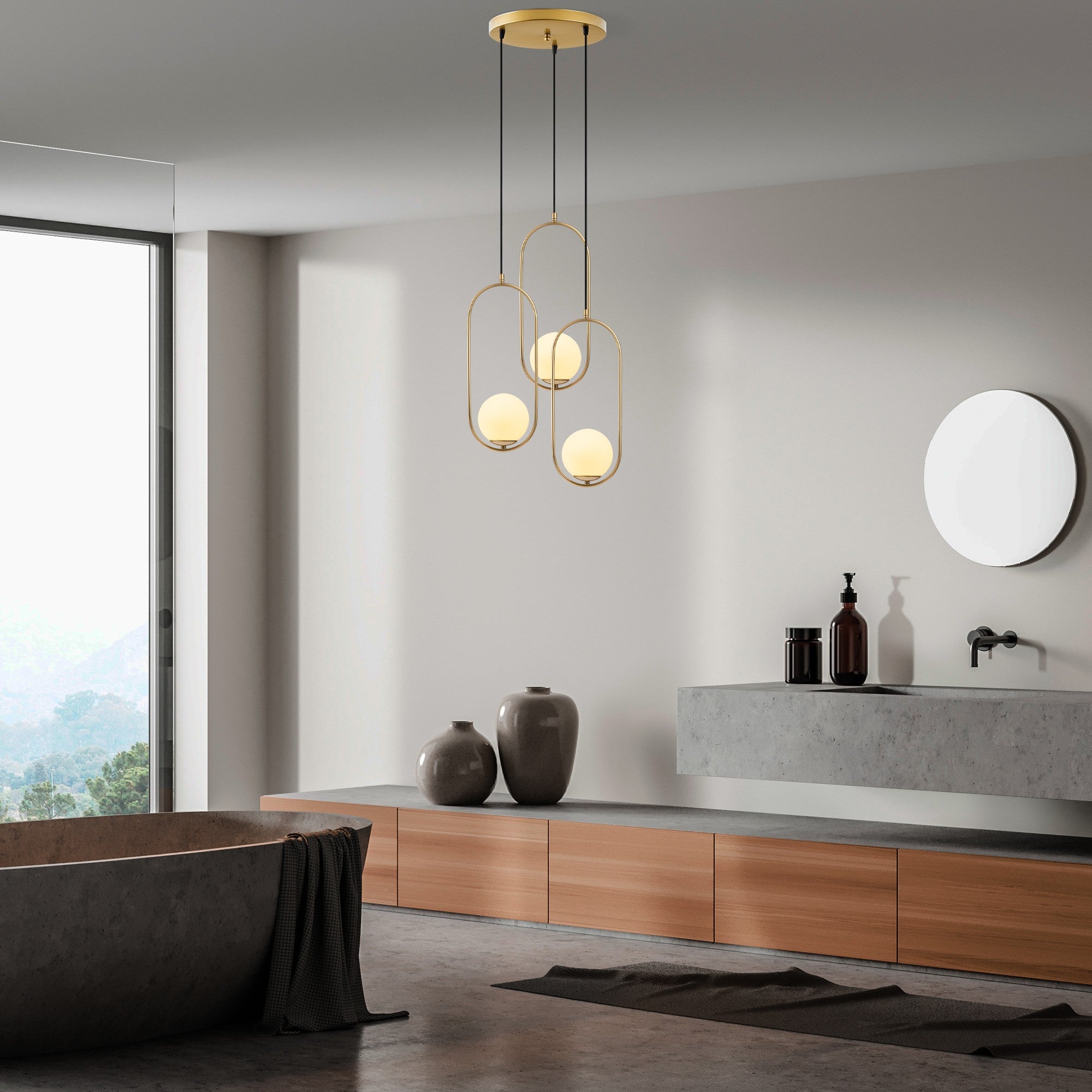 Candeeiro de Teto  - Mudonı - Ouro