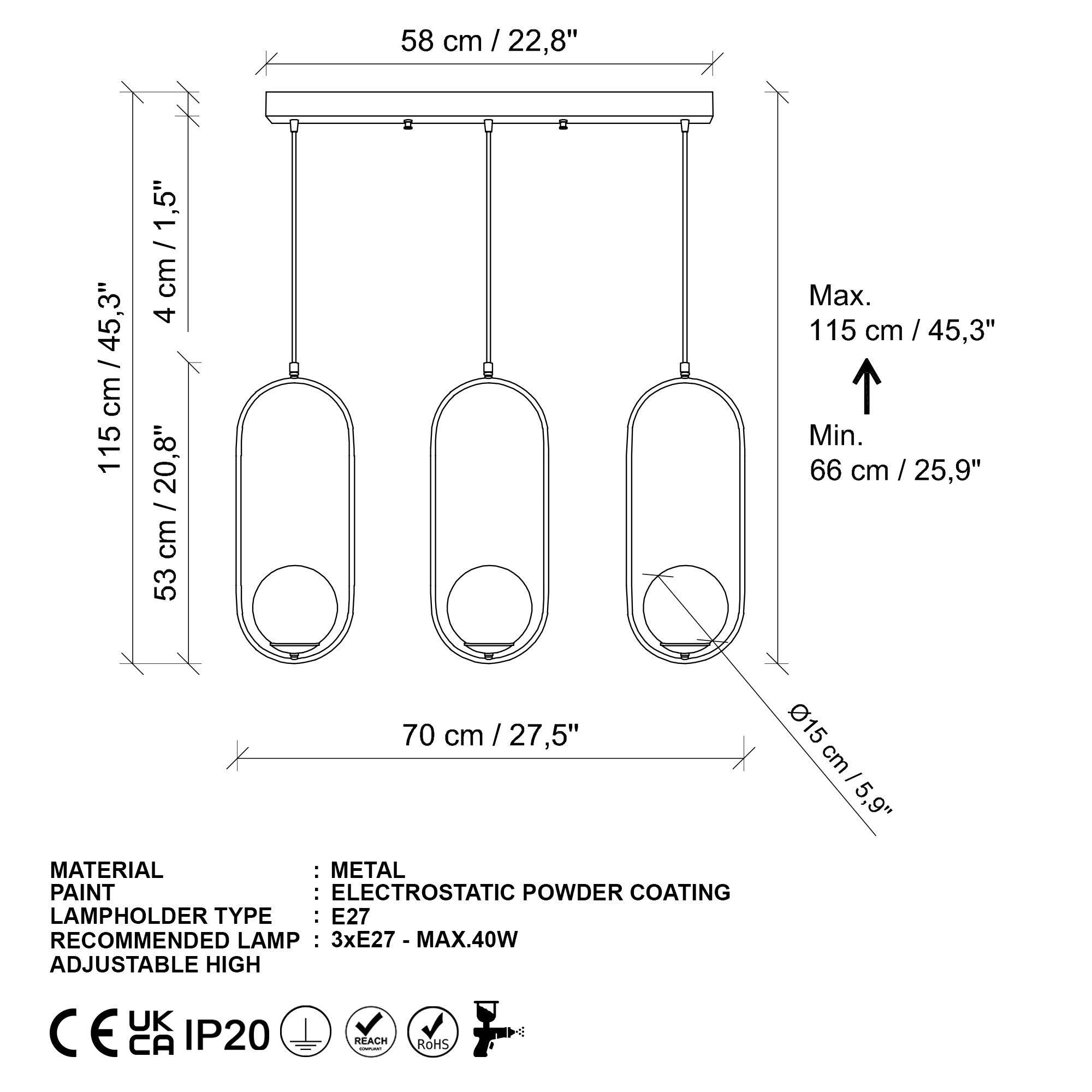 Candeeiro de Teto  - Mudonı - Ouro