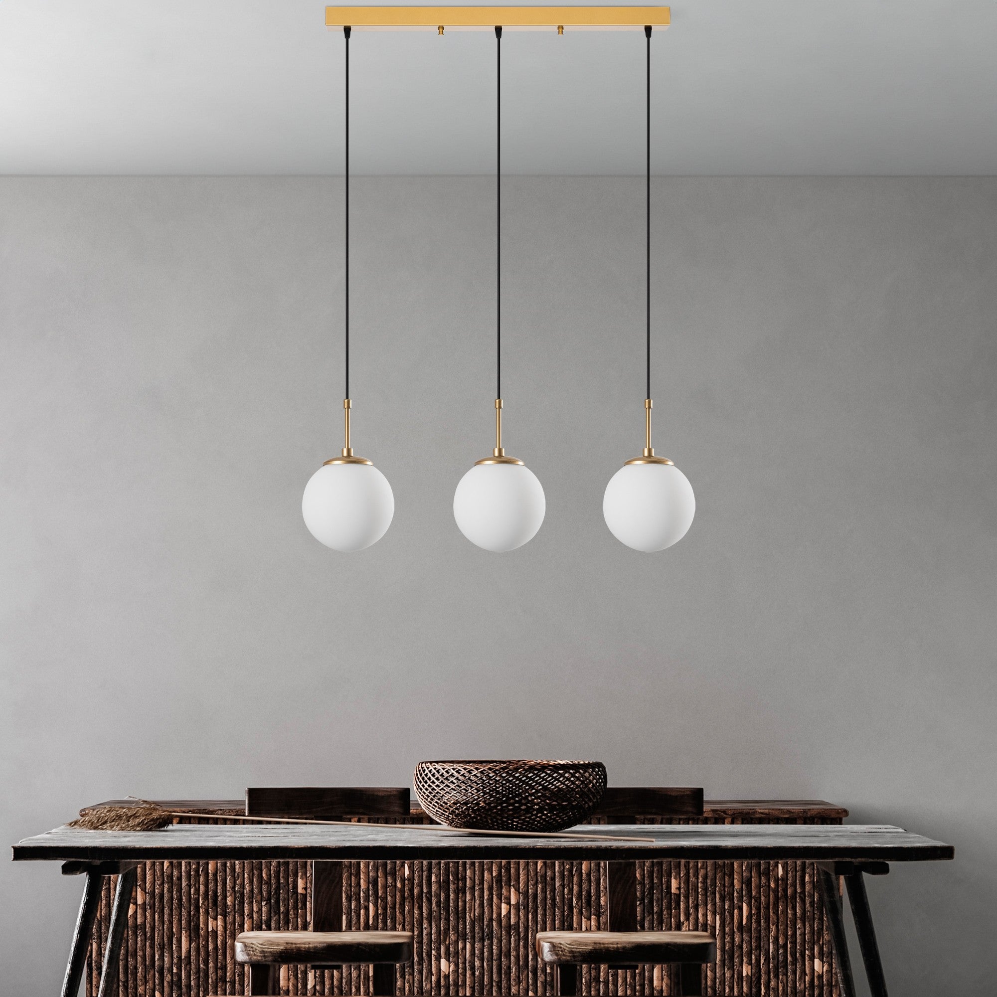 Candeeiro de Teto  - Orbıtal - Ouro