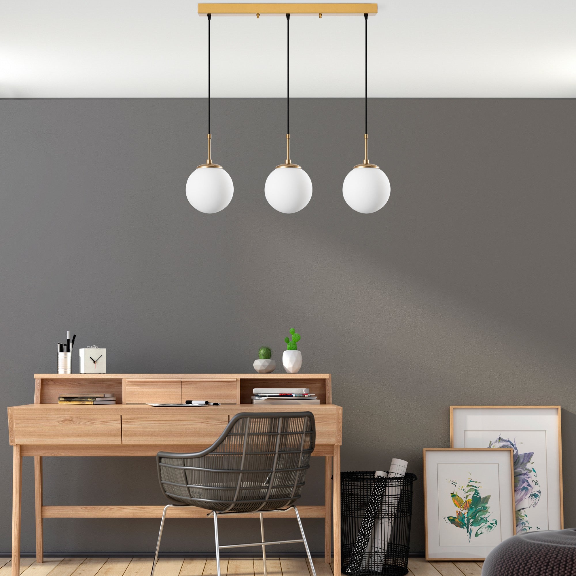 Candeeiro de Teto  - Orbıtal - Ouro