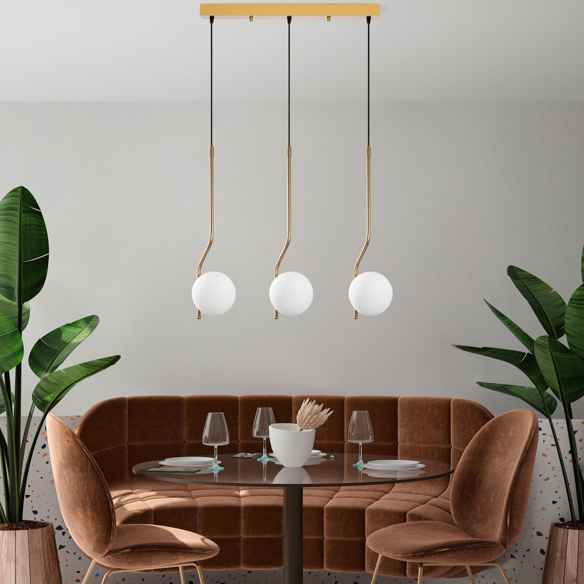 Candeeiro de Teto  - Tulıp - Ouro