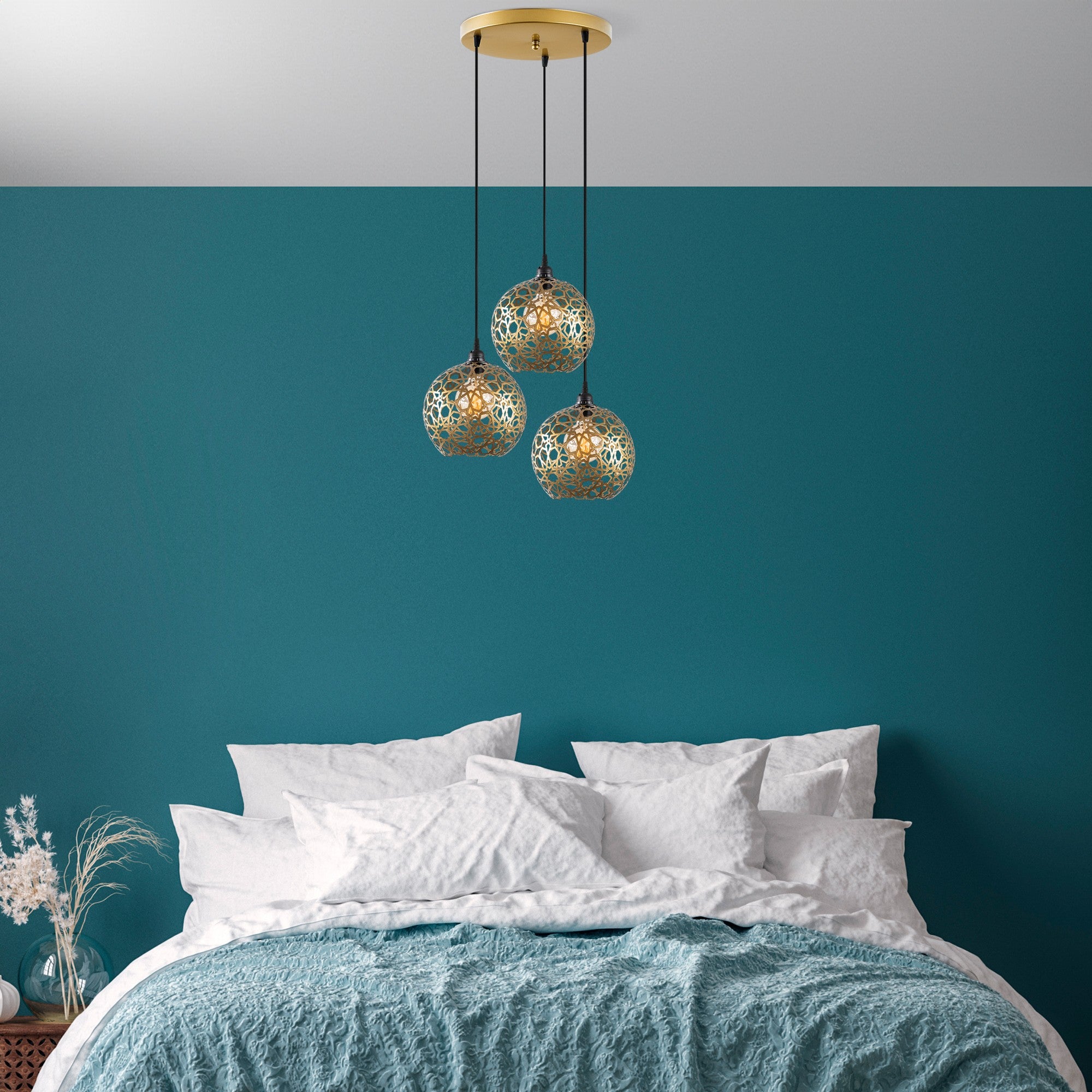 Candeeiro de Teto  - Selcuklu - Preto