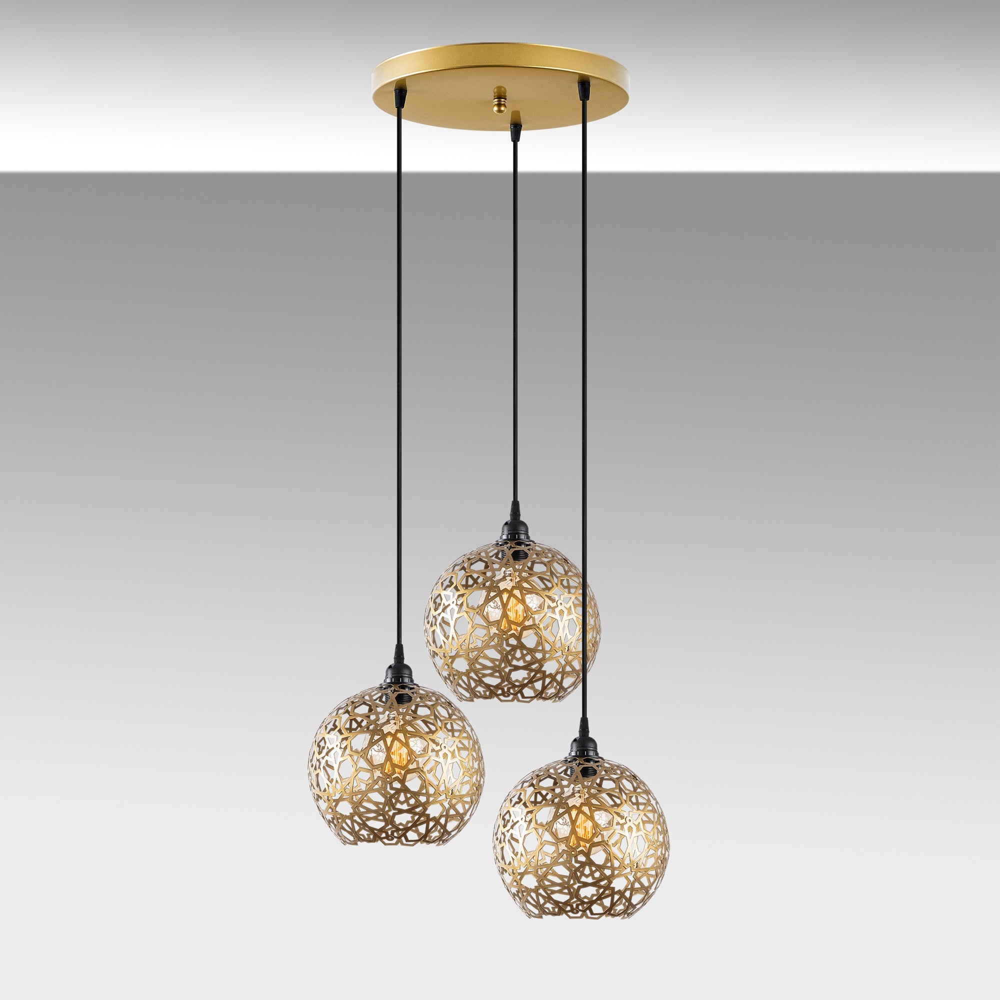 Candeeiro de Teto  - Selcuklu - Preto